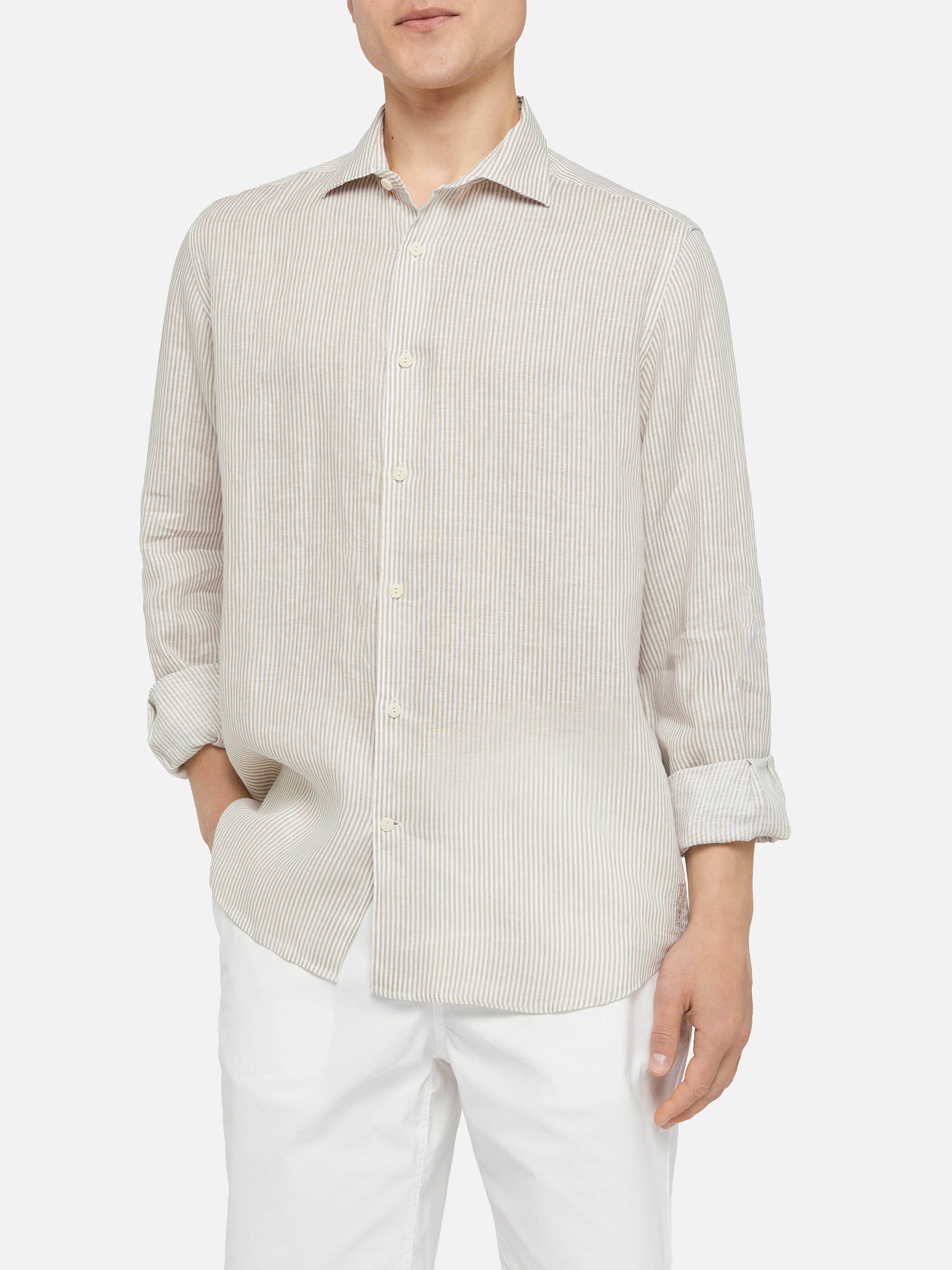 mc2-saint-barth-camicia-pamplona-uomo-in-lino-beige-a-righe image 1