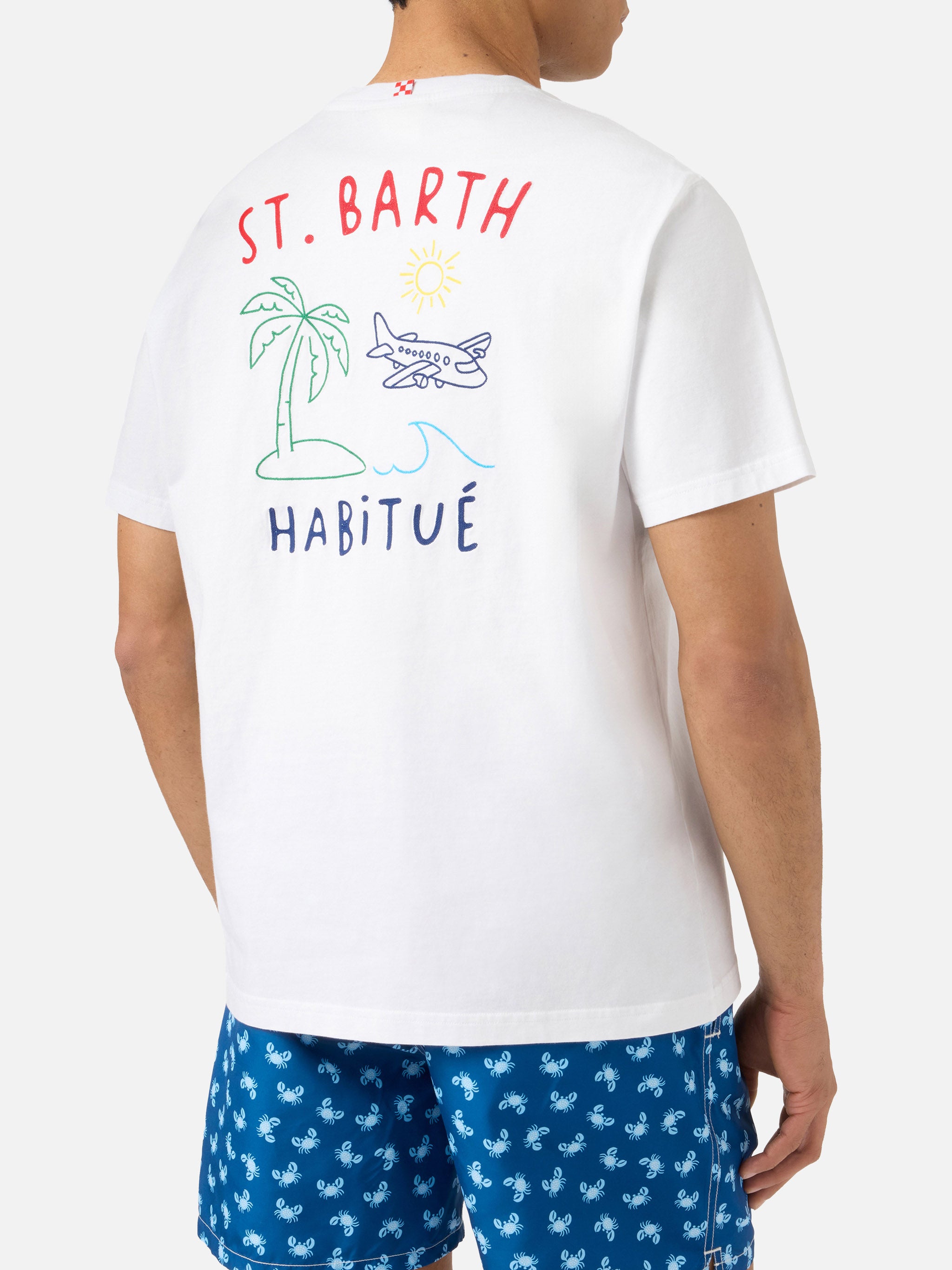 mc2-saint-barth-t-shirt-portland-bianca-con-ricamo-st-barth-habitu-e-grafica-pal image 4