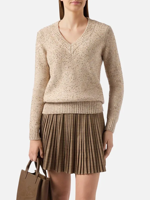 mc2-saint-barth-maglione-girocollo-oro-con-paillettes-donna image 1