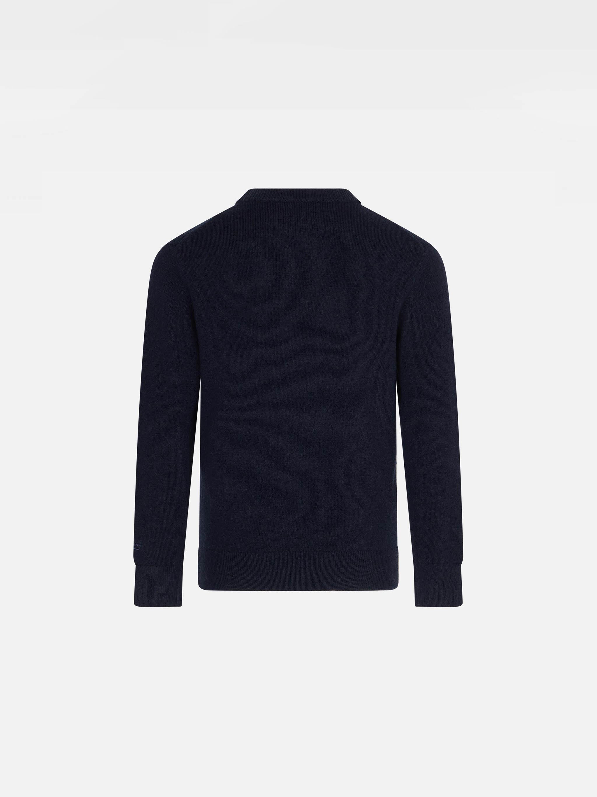 mc2-saint-barth-maglione-bambino-jacquard-courmayeur-blu-navy image 2