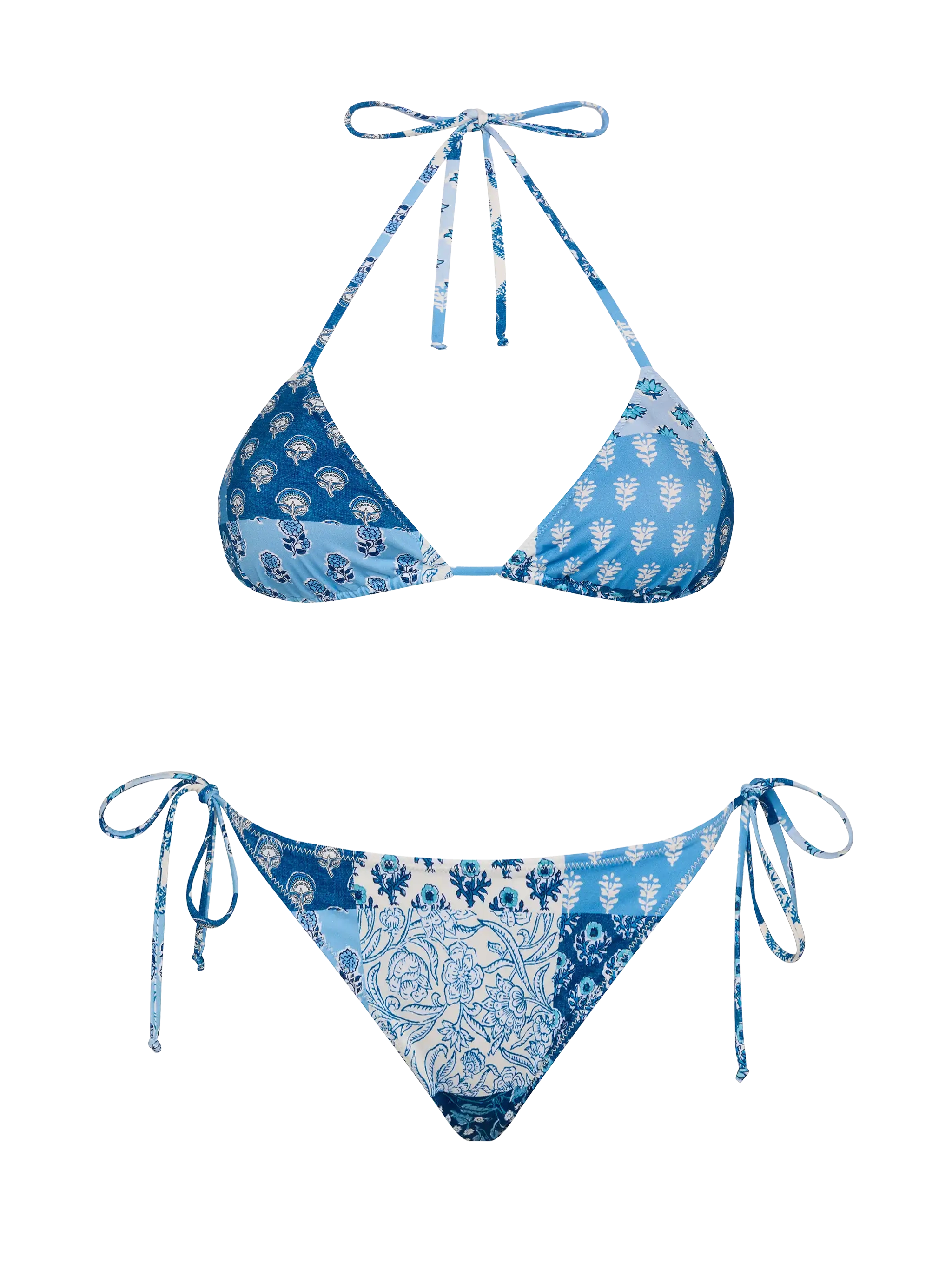 mc2-saint-barth-leah-virgo-bikini-a-triangolo-stampa-floreale-patch-azzurro image 1
