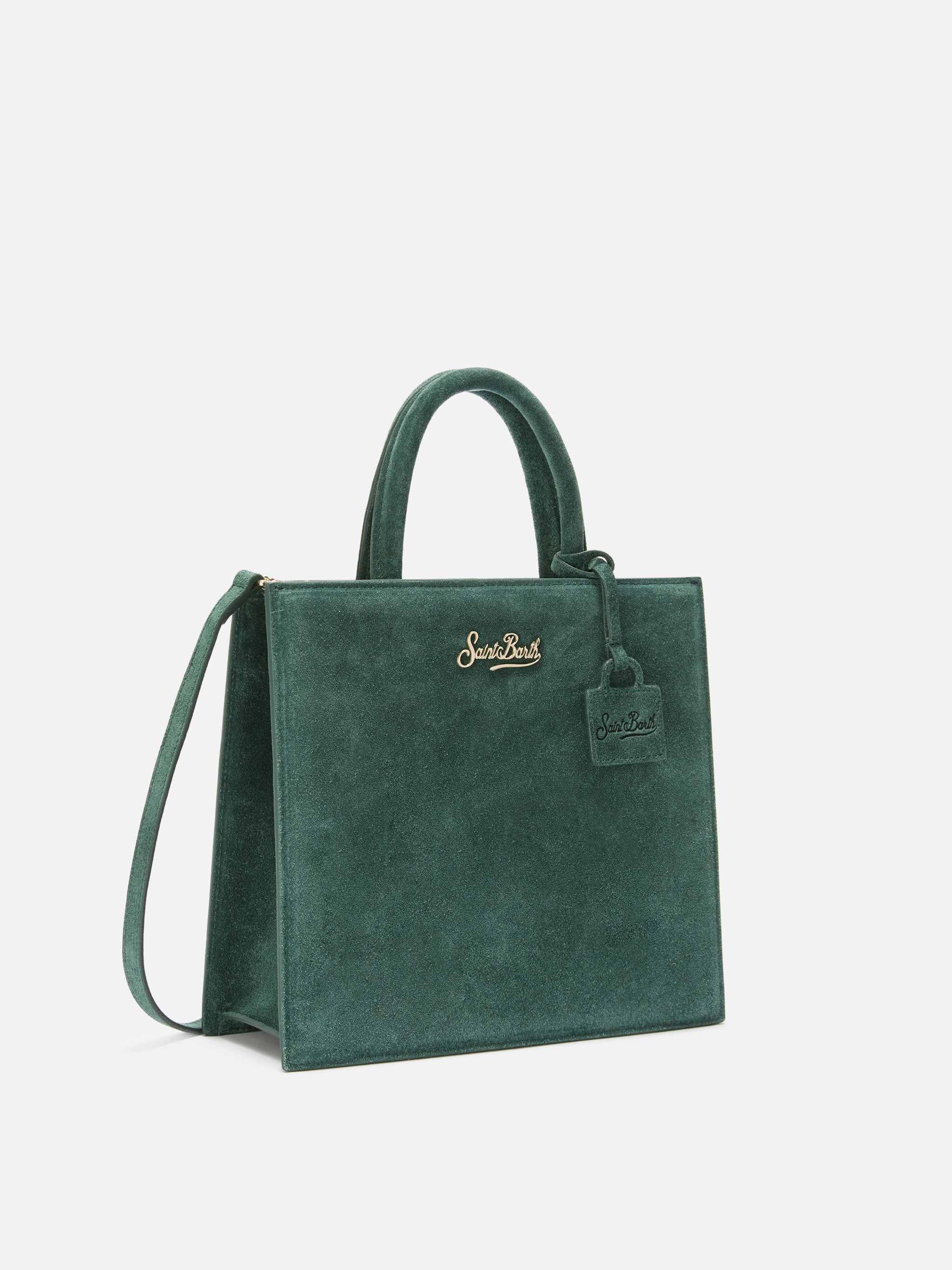 mc2-saint-barth-borsa-shop-bag-midi-in-pelle-scamosciata-verde-tracolla-regolabi image 3