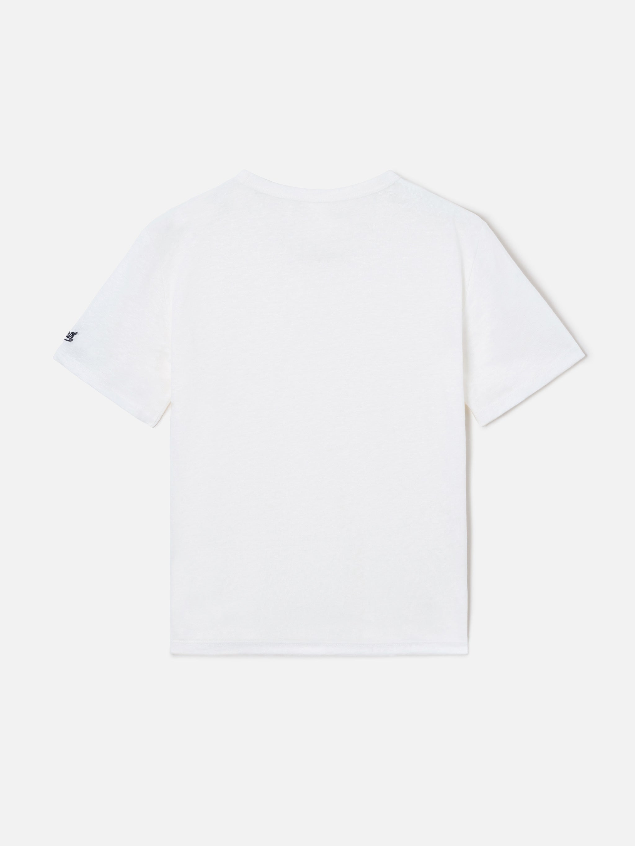 mc2-saint-barth-t-shirt-alex-da-bambino-in-puro-lino-bianco image 2
