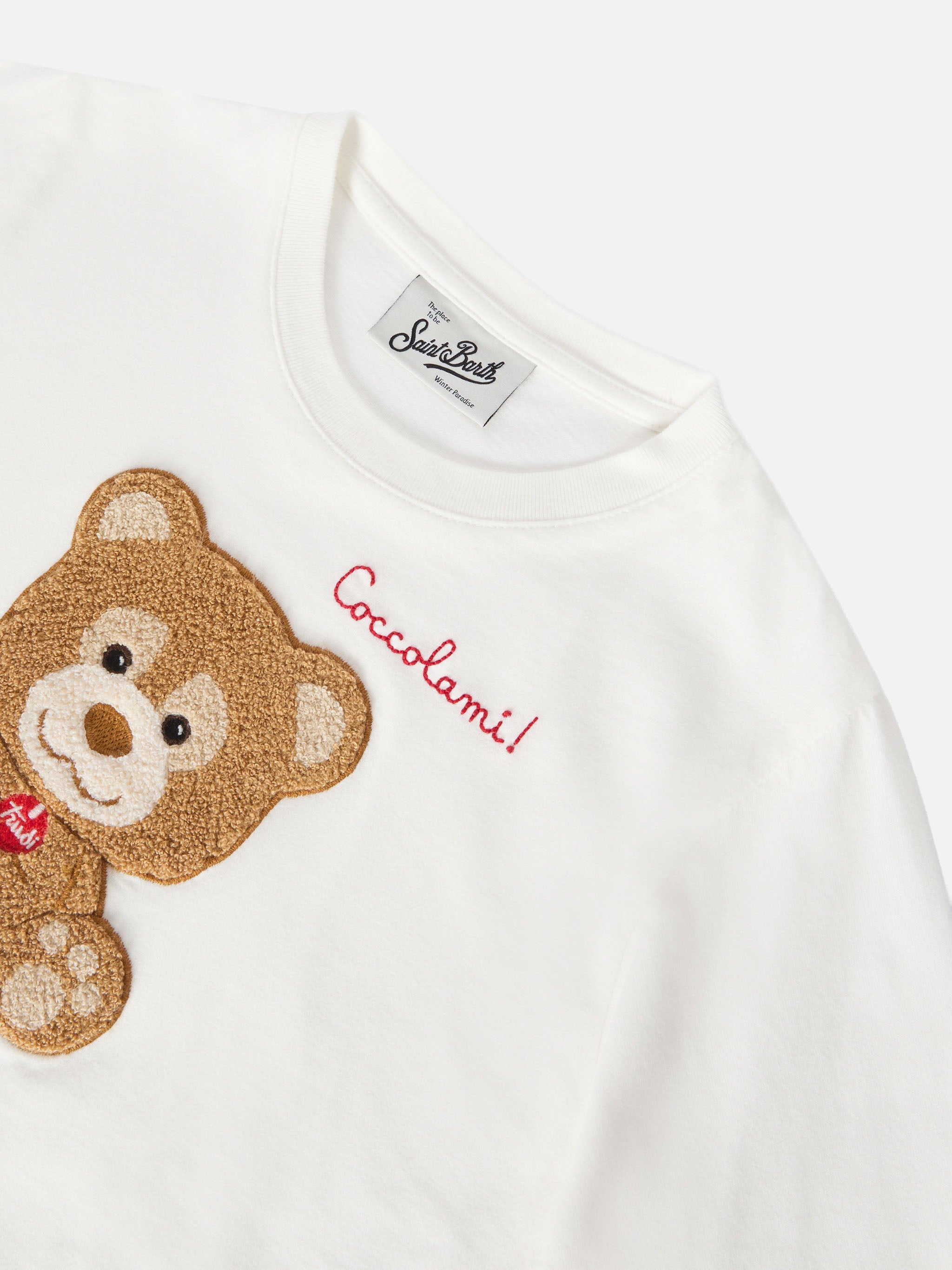 mc2-saint-barth-penny-t-shirt-bambina-bianca-orsetto-trudi-special-edition image 2