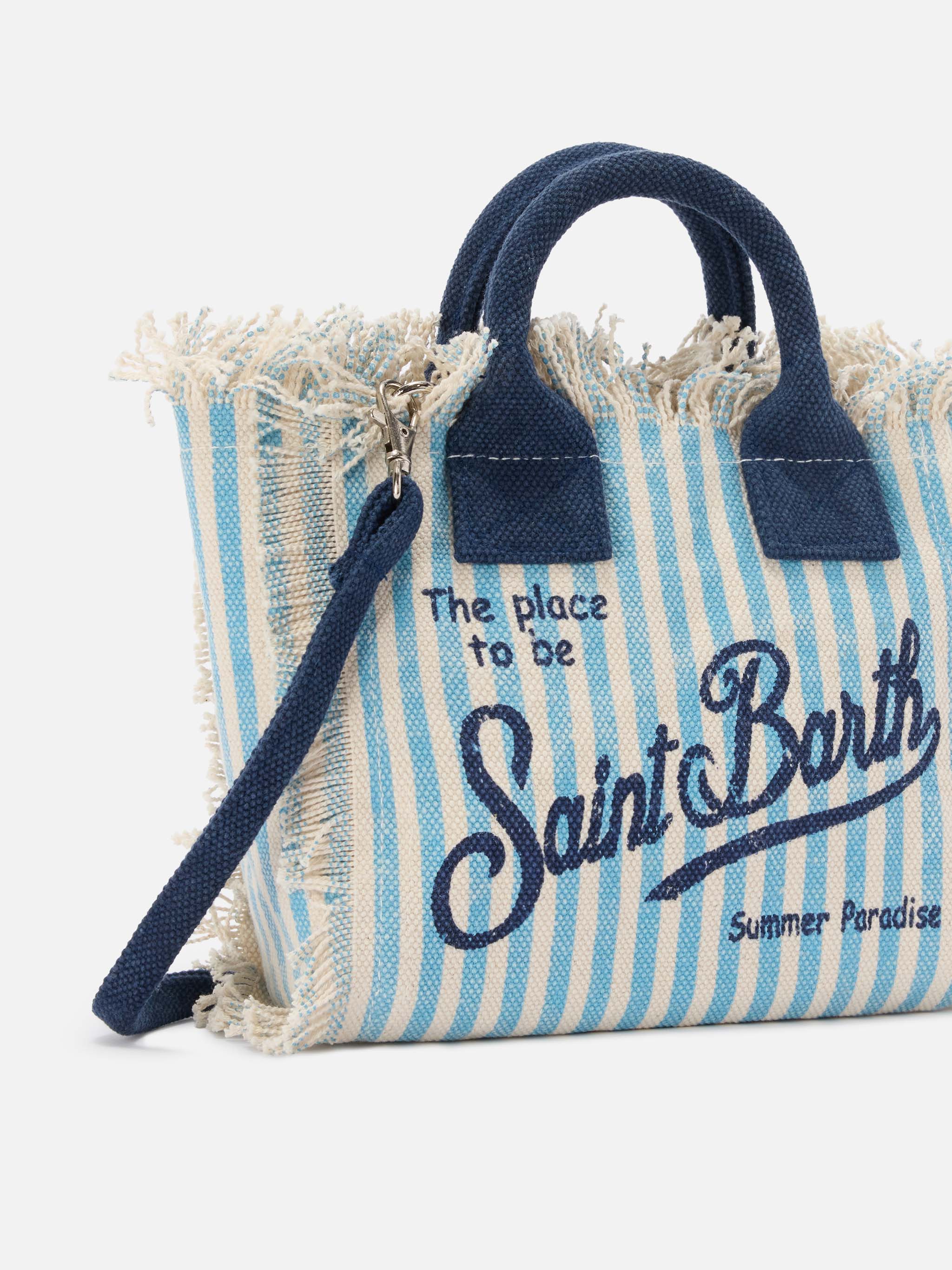 mc2-saint-barth-borsa-vanity-mini-in-canvas-righe-azzurre-donna image 3