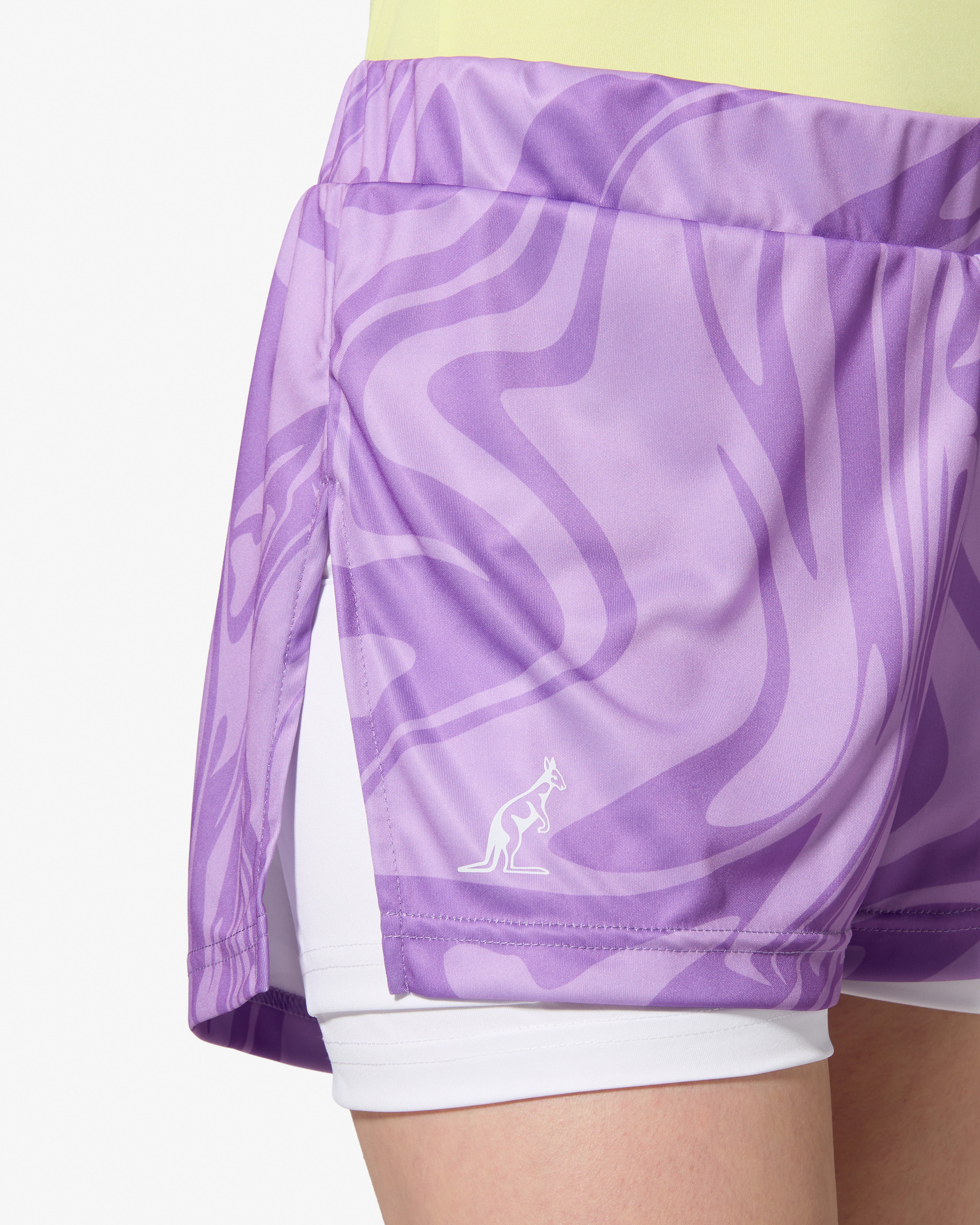 australian-ripple-short-bianco-ace-con-sottopantaloncino image 4