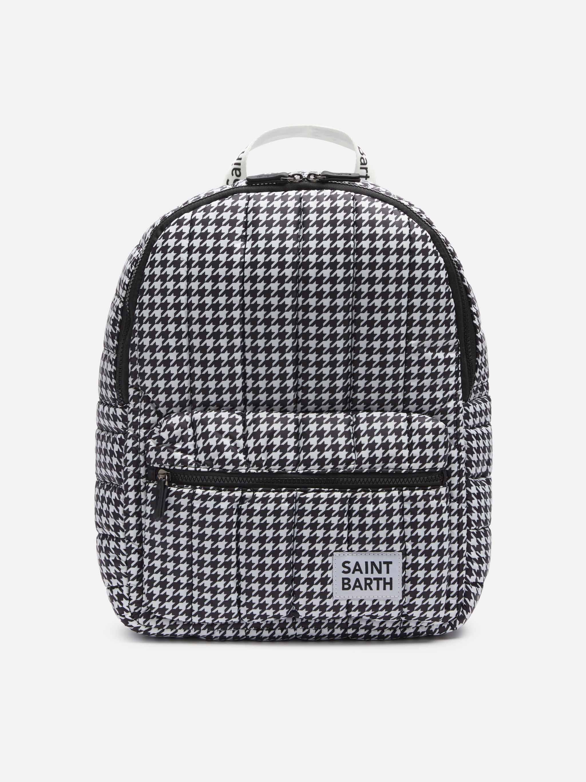 mc2-saint-barth-zaino-puffer-imbottito-pied-de-poule-45x30x18 image 1
