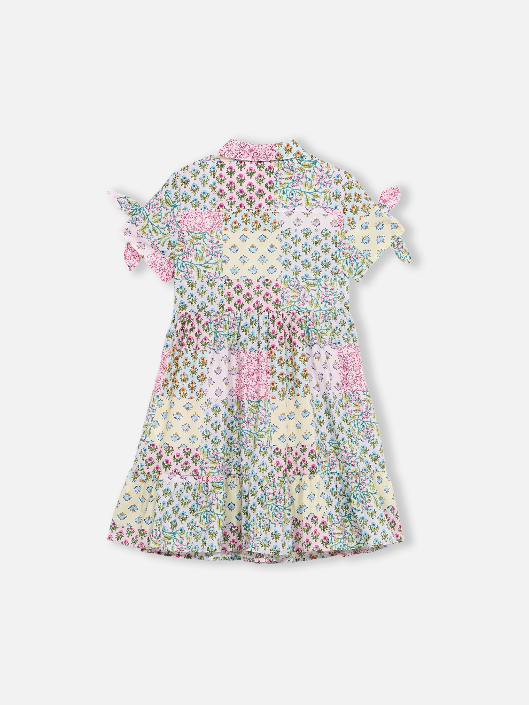 mc2-saint-barth-queenie-abito-bambina-cotone-stampa-floreale image 2