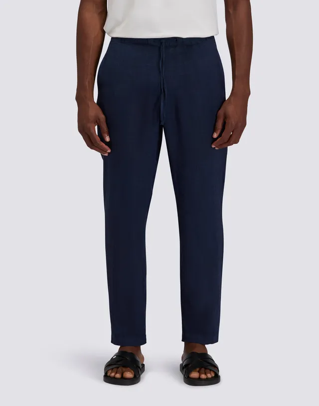 sundek-pantaloni-lunghi-uomo-in-lino-a-vita-elasticata image 1