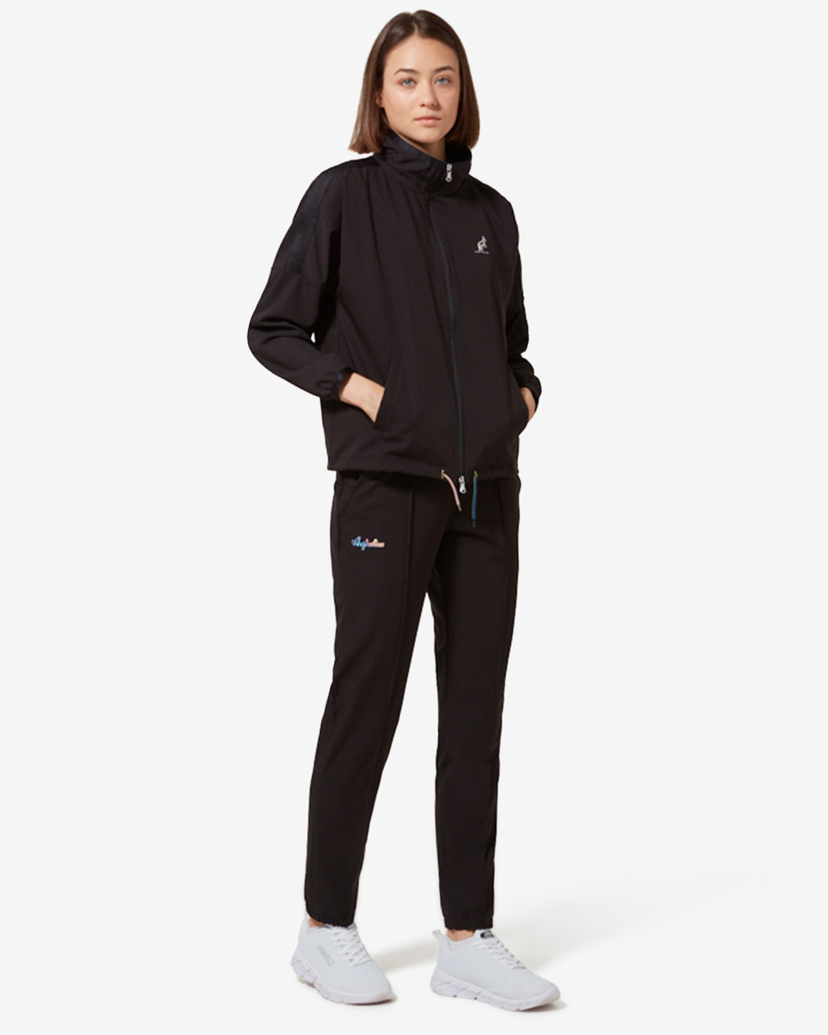 australian-shade-tuta-sportiva-nera-giacca-pantalone image 1
