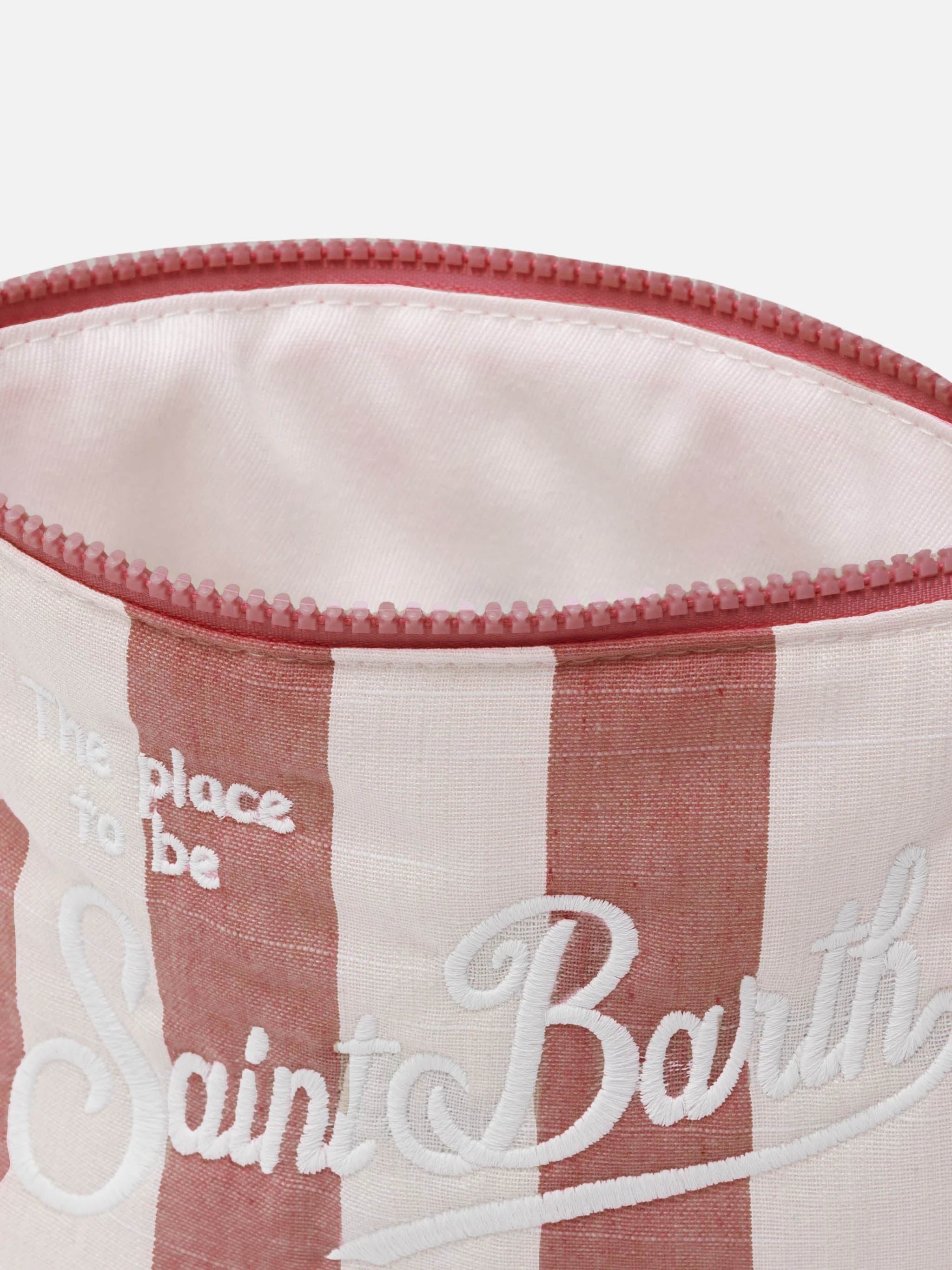 mc2-saint-barth-pochette-aline-soft-in-cotone-lino-con-stampa-a-righe image 3