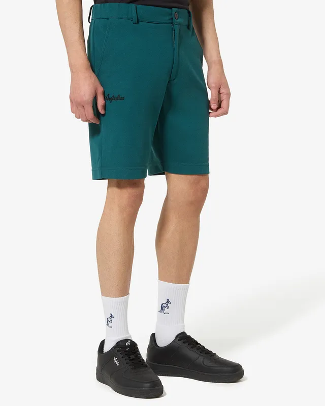 australian-club-short-pantaloncino-fixed-piquet-alloro-con-tasca-zip image 1