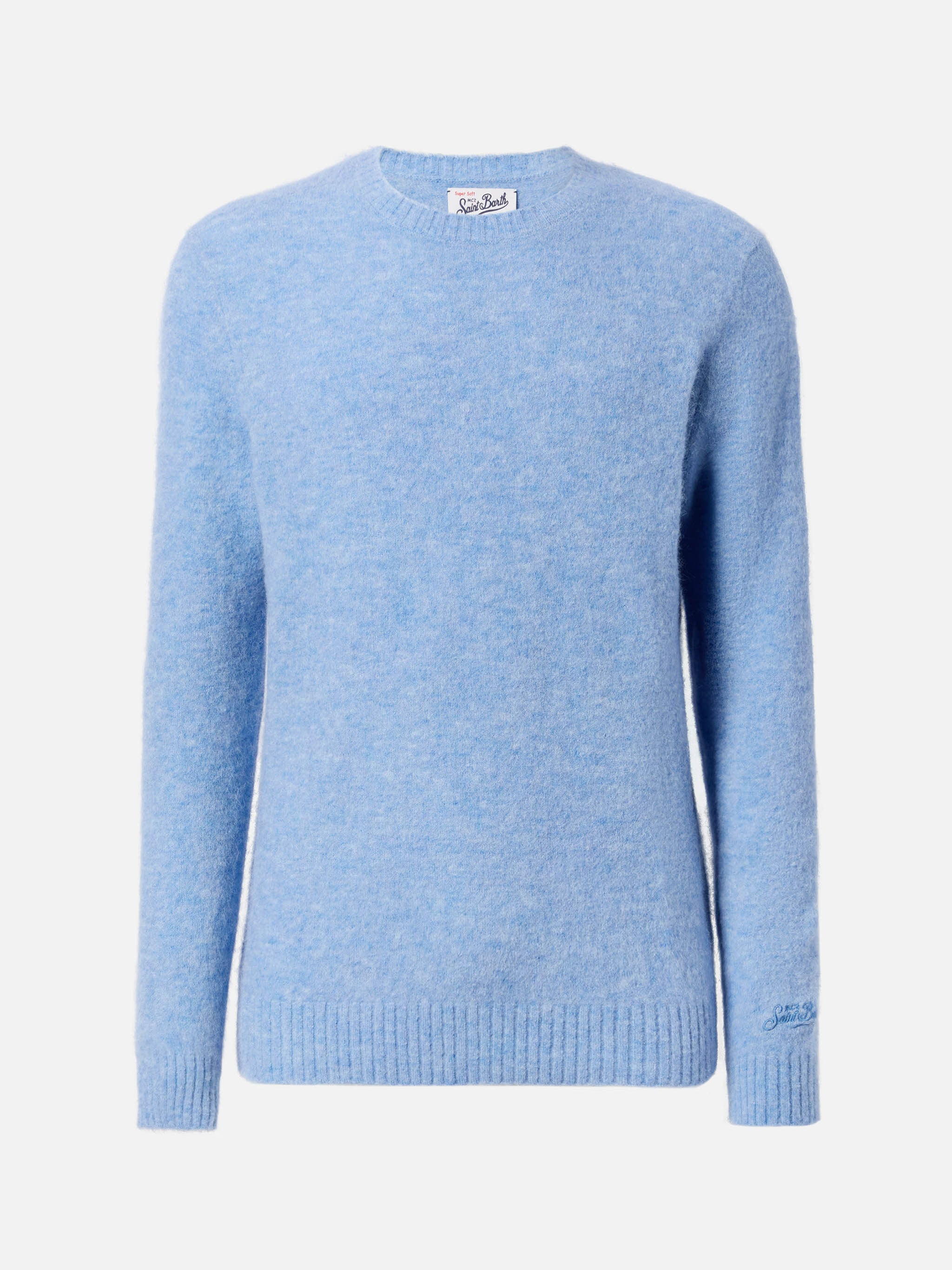 mc2-saint-barth-regent-maglione-girocollo-in-alpaca-stretch-azzurro-chiaro image 5