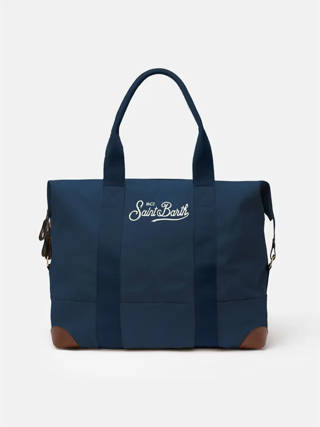 mc2-saint-barth-travel-duffel-bag-borsone-viaggio-blu-navy image 1