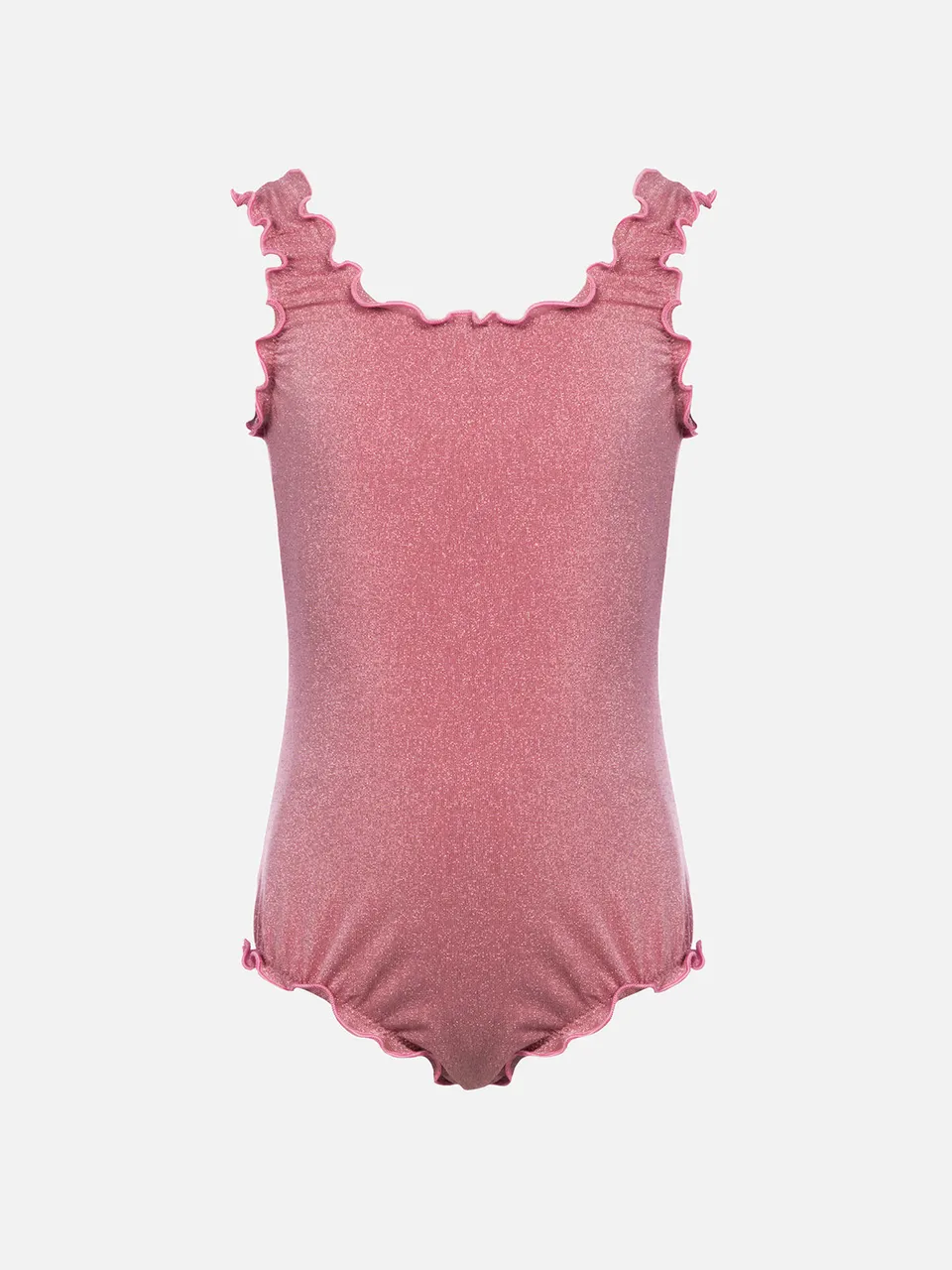 mc2-saint-barth-clio-costume-intero-bambina-lurex-rosa-con-balza image 1