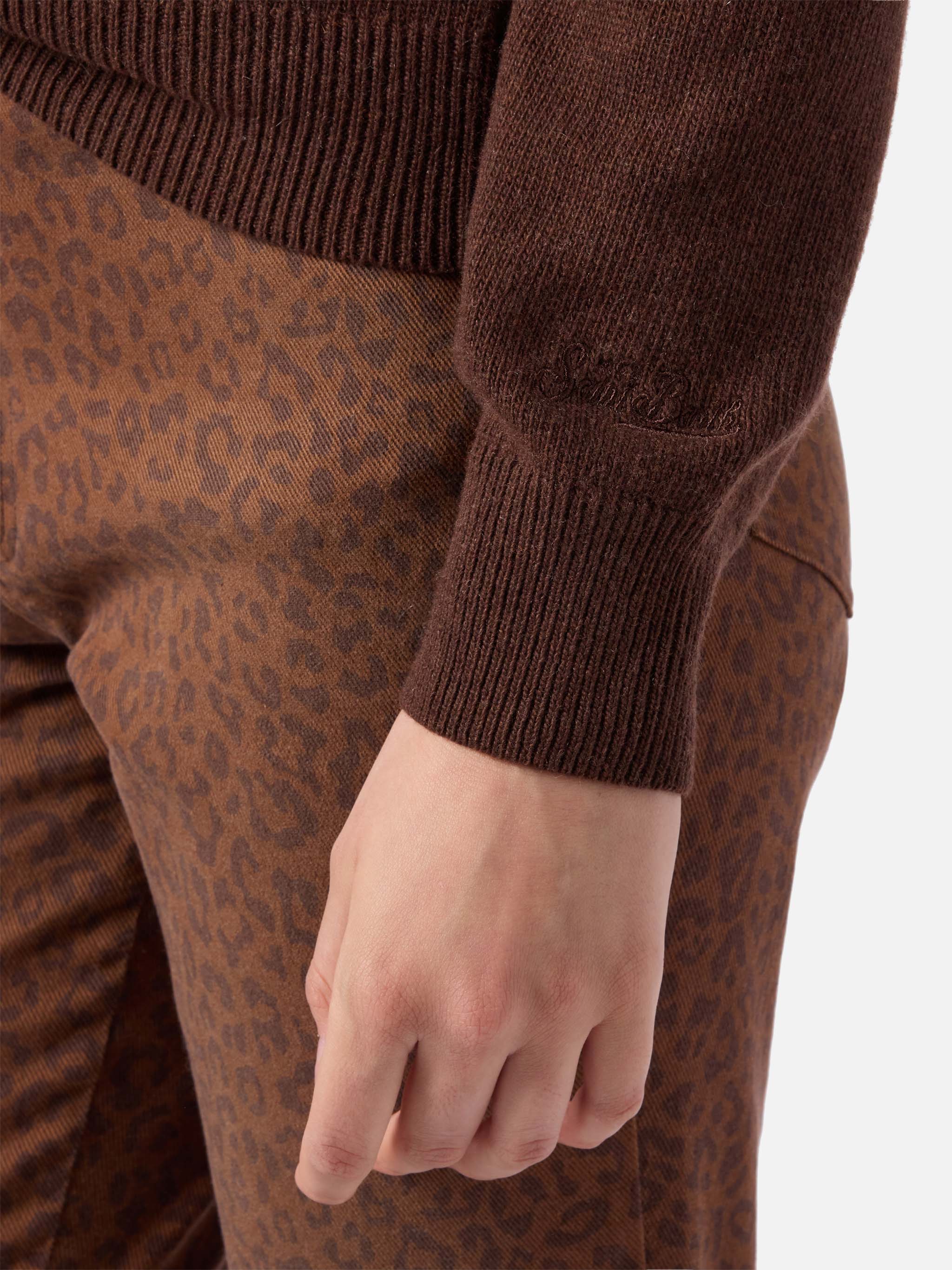 mc2-saint-barth-maglione-new-queen-in-misto-cashmere-marrone-con-jacquard-ho-sem image 4