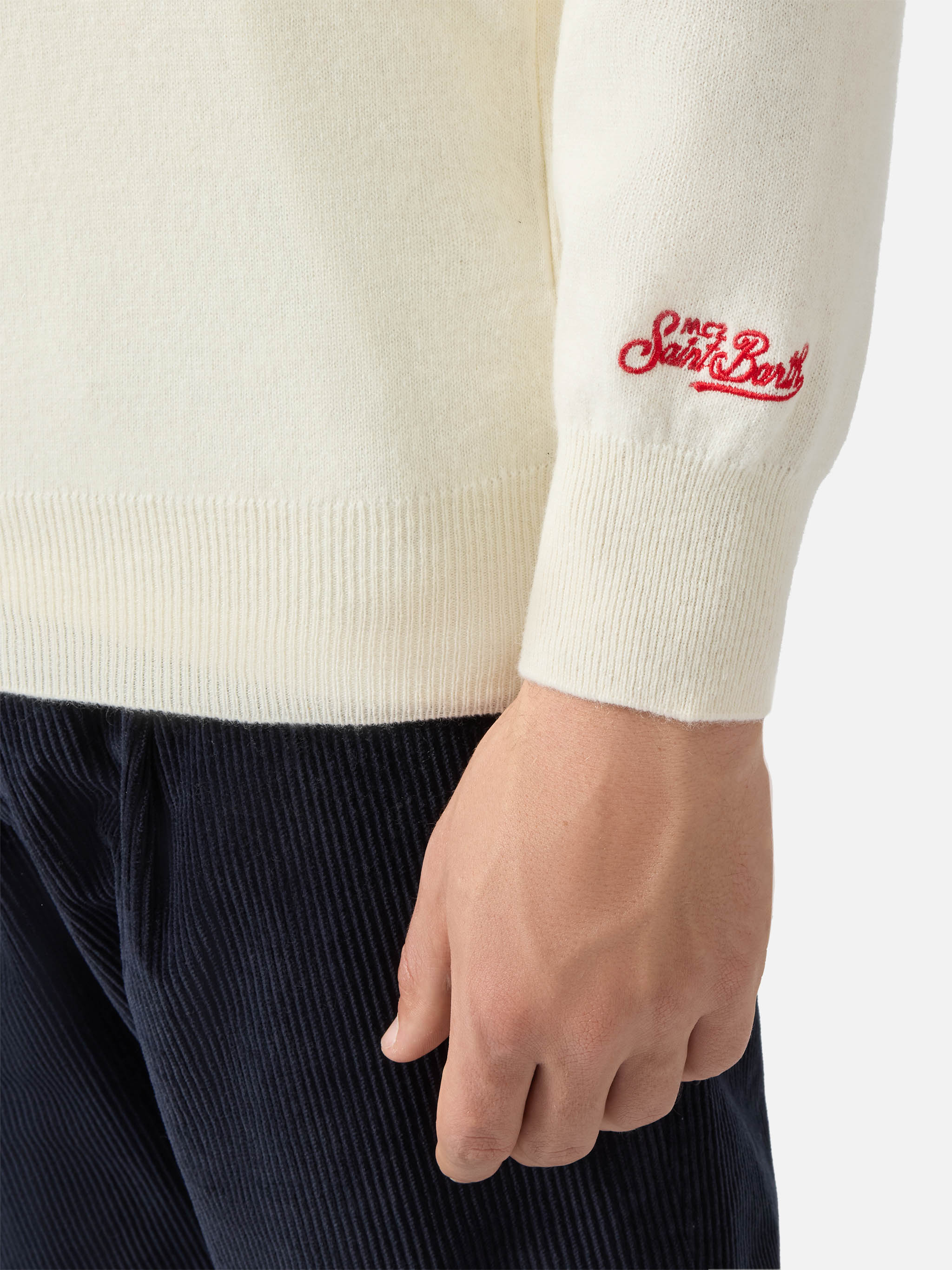 mc2-saint-barth-girocollo-heron-light-in-misto-cashmere-con-jacquard-yuppies-e-r image 4