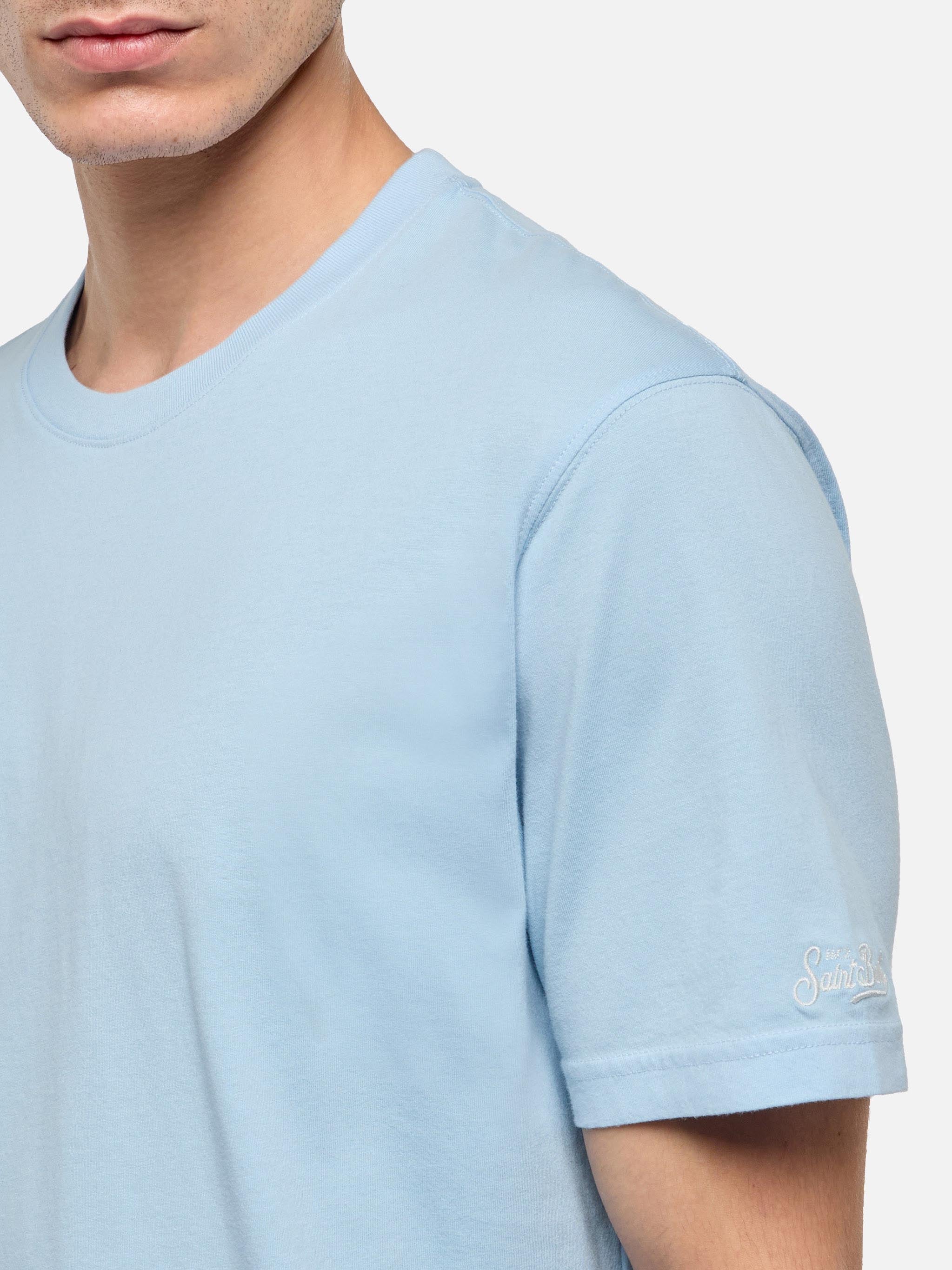 mc2-saint-barth-dover-t-shirt-jersey-cotone-organico-azzurro-chiaro-uomo image 3
