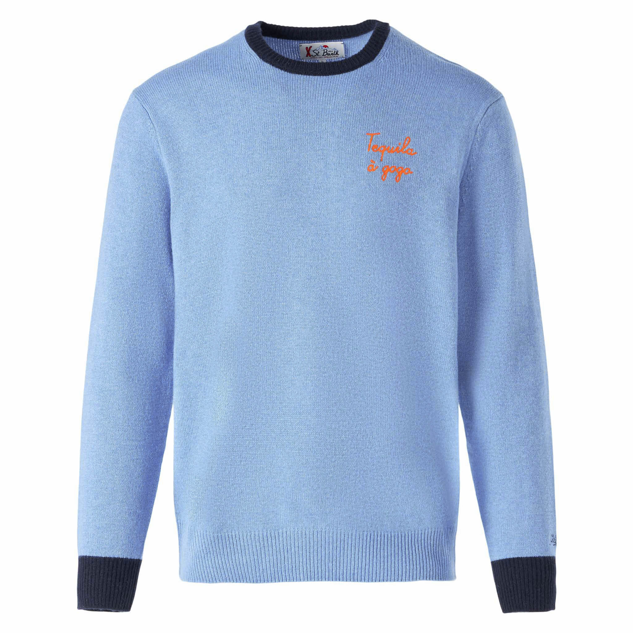 mc2-saint-barth-heron-maglione-uomo-girocollo-celeste-tequila-gogo image 4