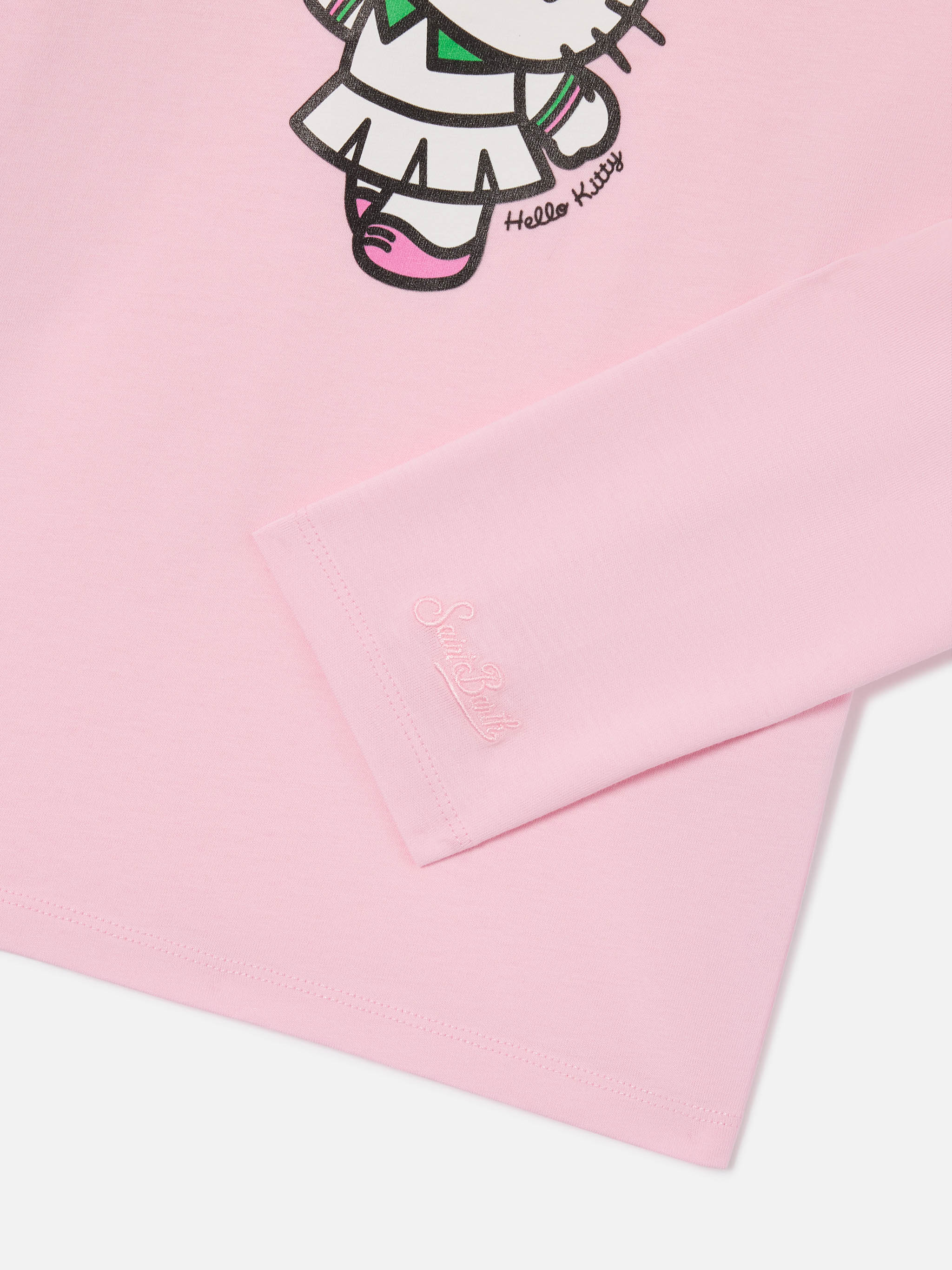 mc2-saint-barth-t-shirt-penny-bambina-t-shirt-rosa-manica-lunga-cotone-hello-kit image 4