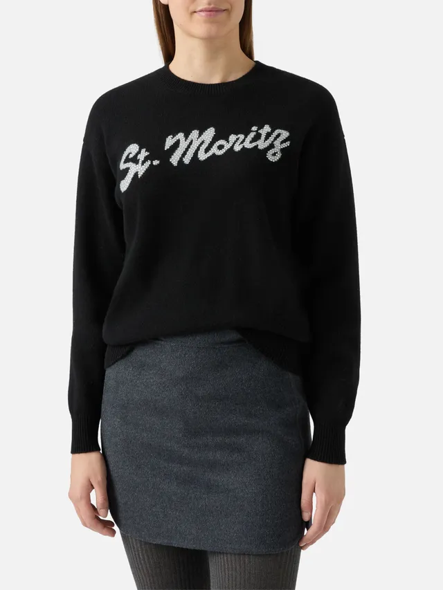 mc2-saint-barth-louise-maglione-cashmere-nero-st-moritz-strass image 1