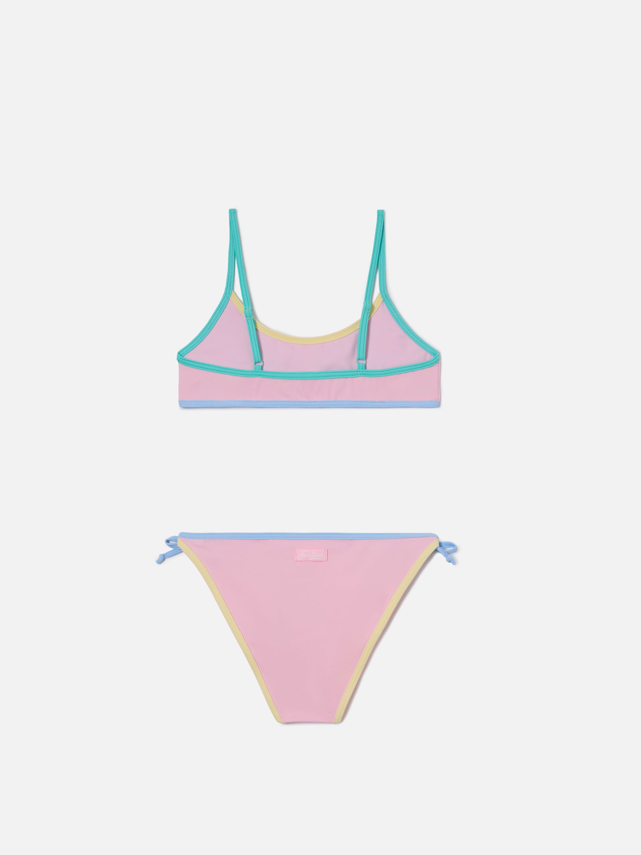 mc2-saint-barth-bikini-bambina-jaiden-string-rosa-con-patch-multicolor-effetto-s image 2
