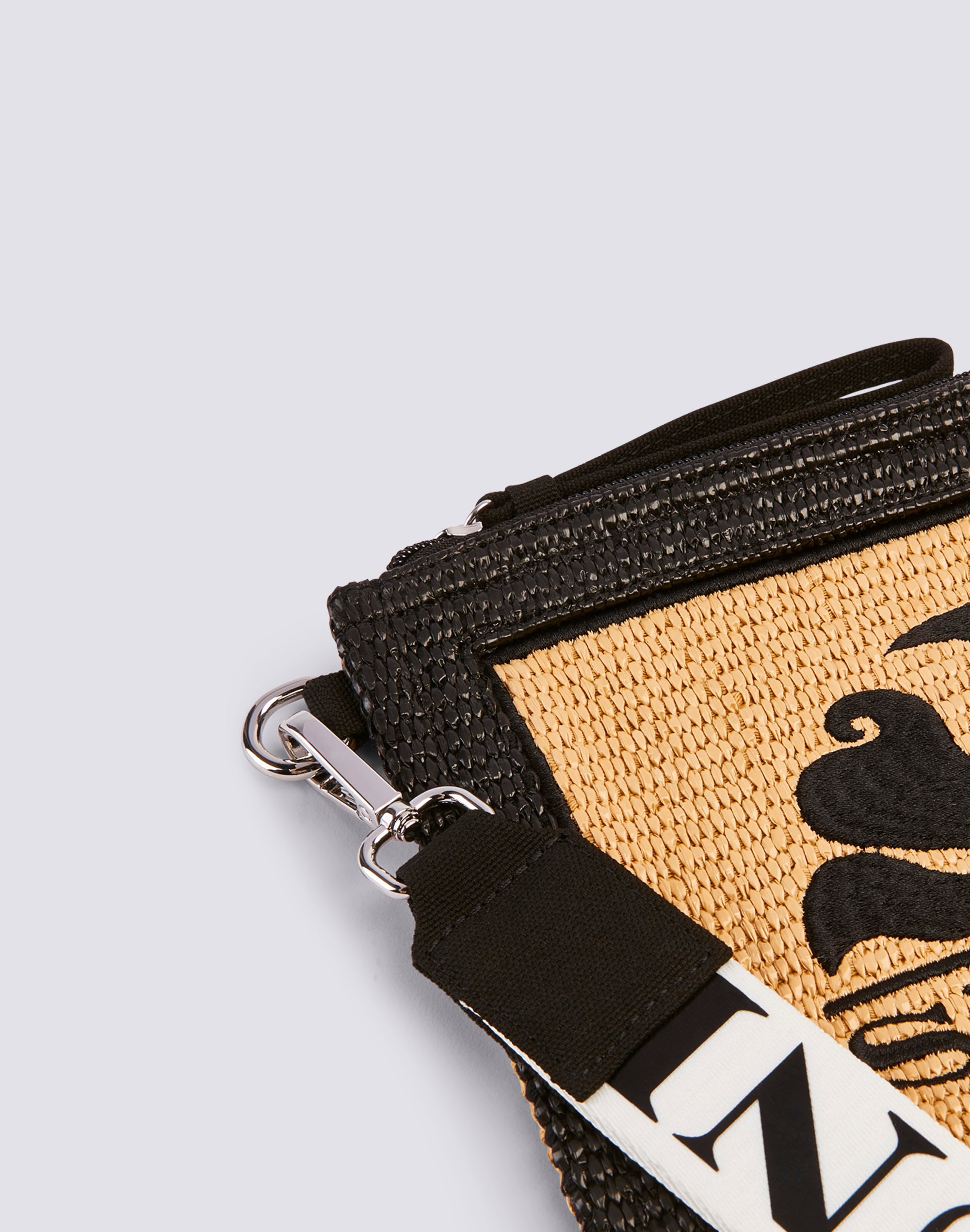 sundek-clutch-in-raffia-con-logo-ricamato-pochette-donna-con-asola-passamano image 3