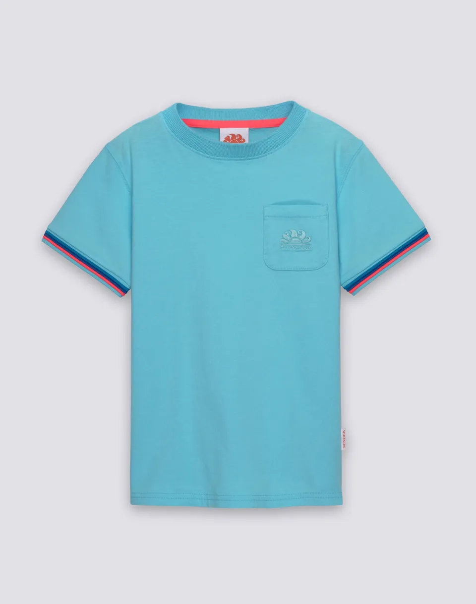 sundek-mini-finn-t-shirt-girocollo-bambino-cotone-arcobaleno image 1