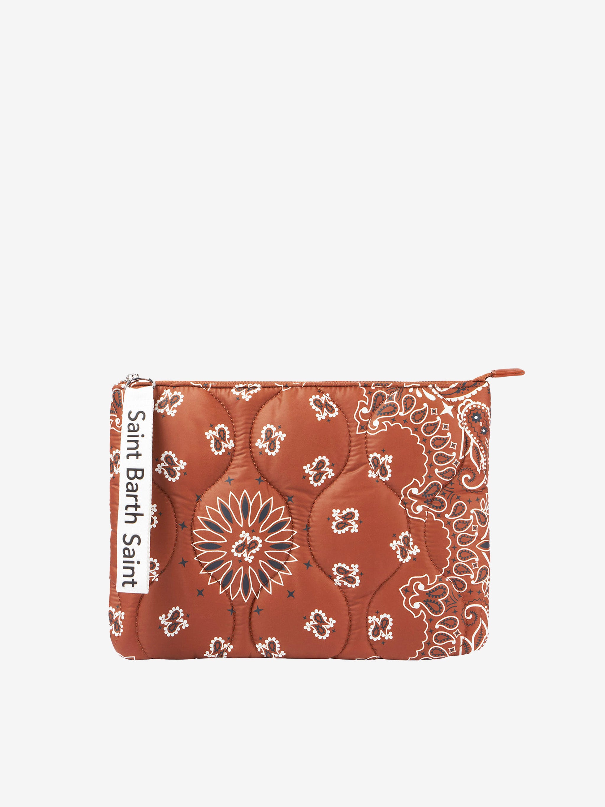 mc2-saint-barth-pochette-imbottita-puf0003-stampa-bandana-marrone-24x30-cm image 1