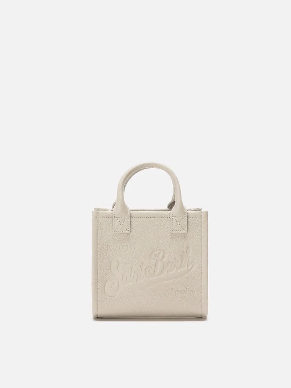 mc2-saint-barth-vanity-bag-mini-borsa-pelle-martellata-bianca-18x16x10-cm image 1