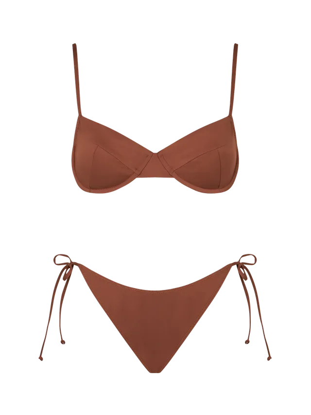 mc2-saint-barth-bikini-bea-virgo-donna-bralette-con-ferretto-marrone-tinta-unita image 1