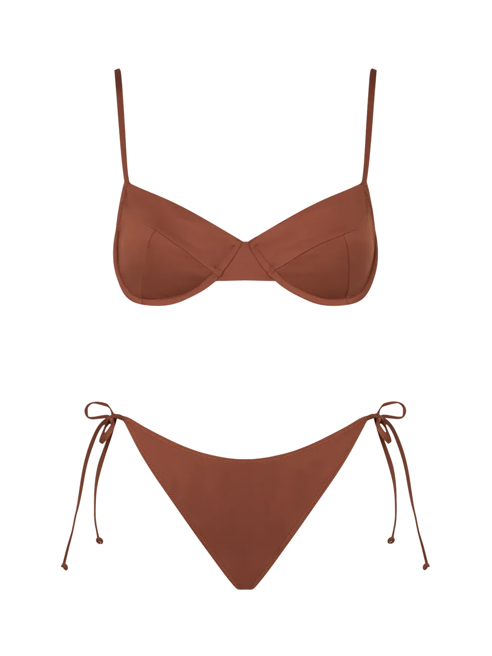 mc2-saint-barth-bikini-bea-virgo-donna-bralette-con-ferretto-marrone-tinta-unita image 1