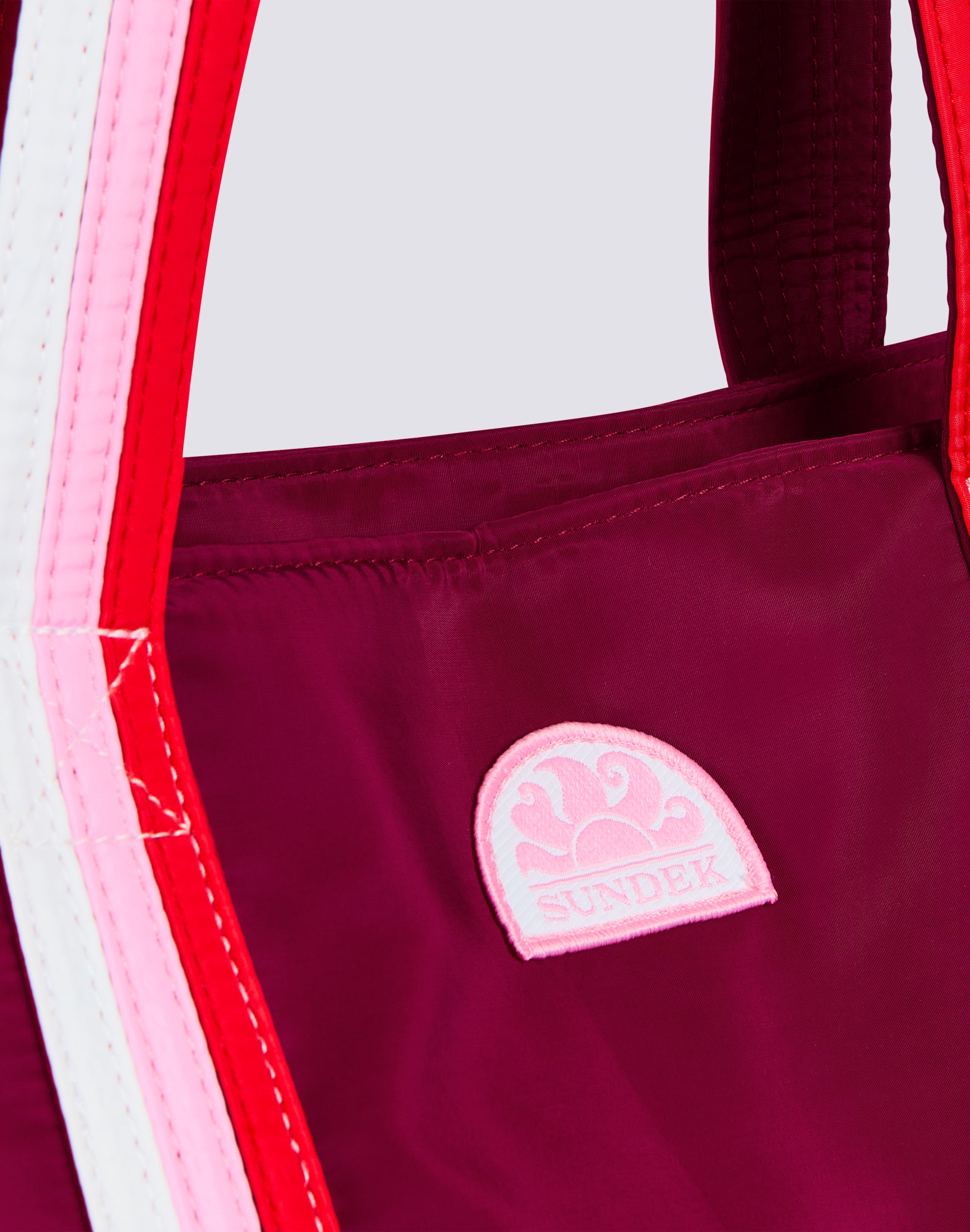 sundek-bon-am388abpy800-borsa-mare-tote-con-dettagli-arcobaleno image 3