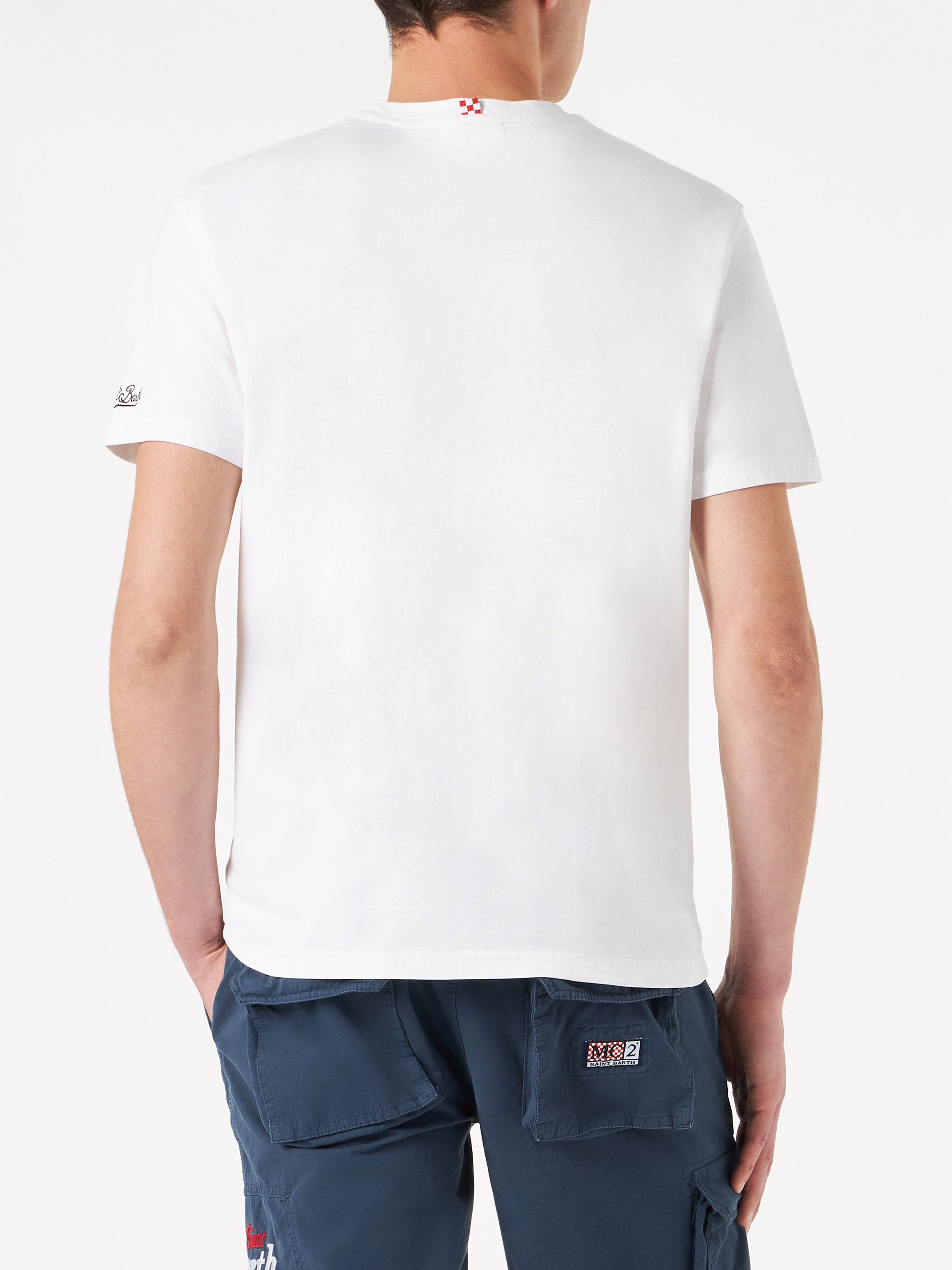 t-shirt-gente-di-mare-mc2-saint-barth-special-edition-in-cotone-bianco image 4