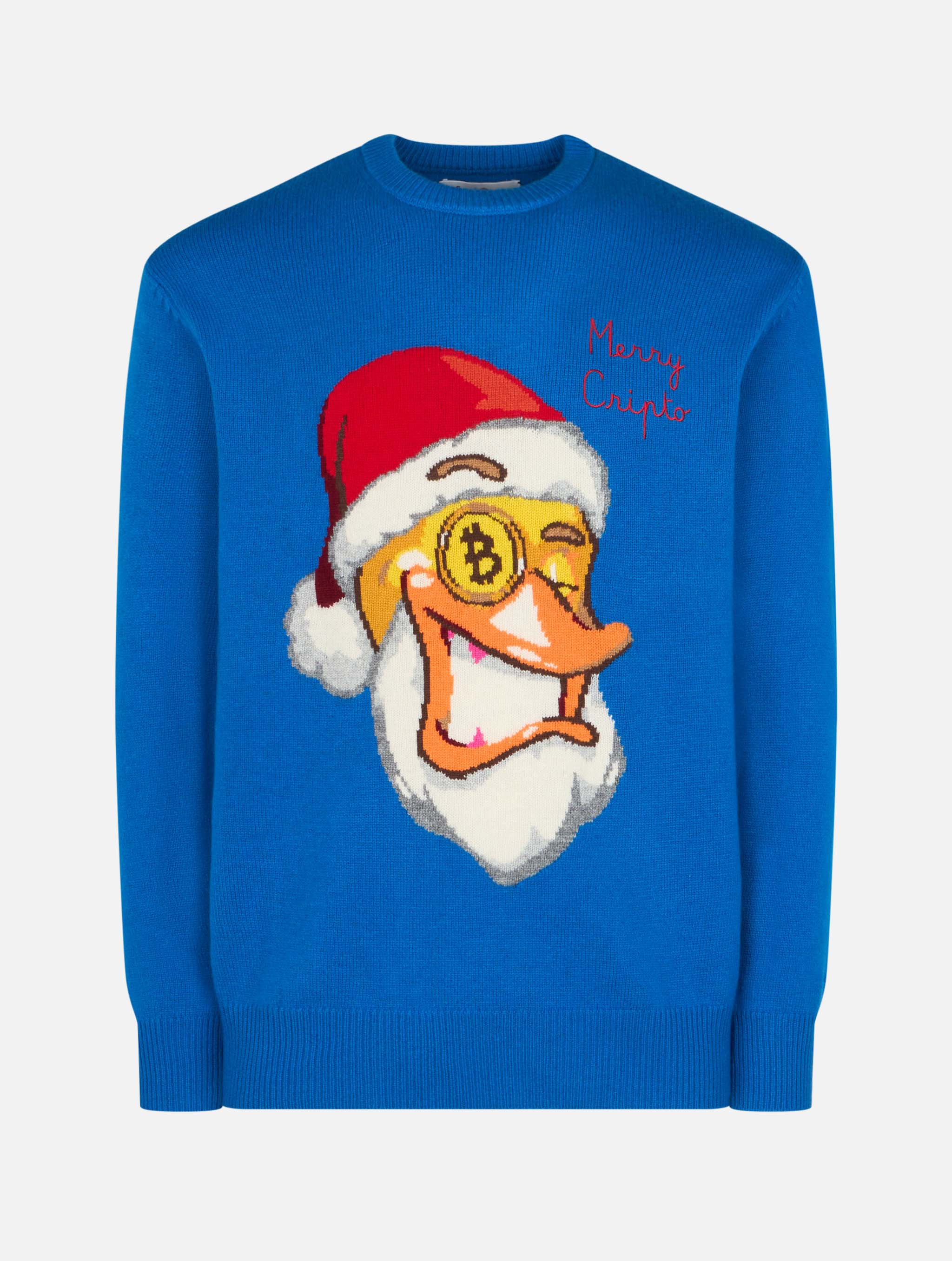 mc2-saint-barth-maglione-heron-uomo-girocollo-bluette-crypto-ducky-special-editi image 4