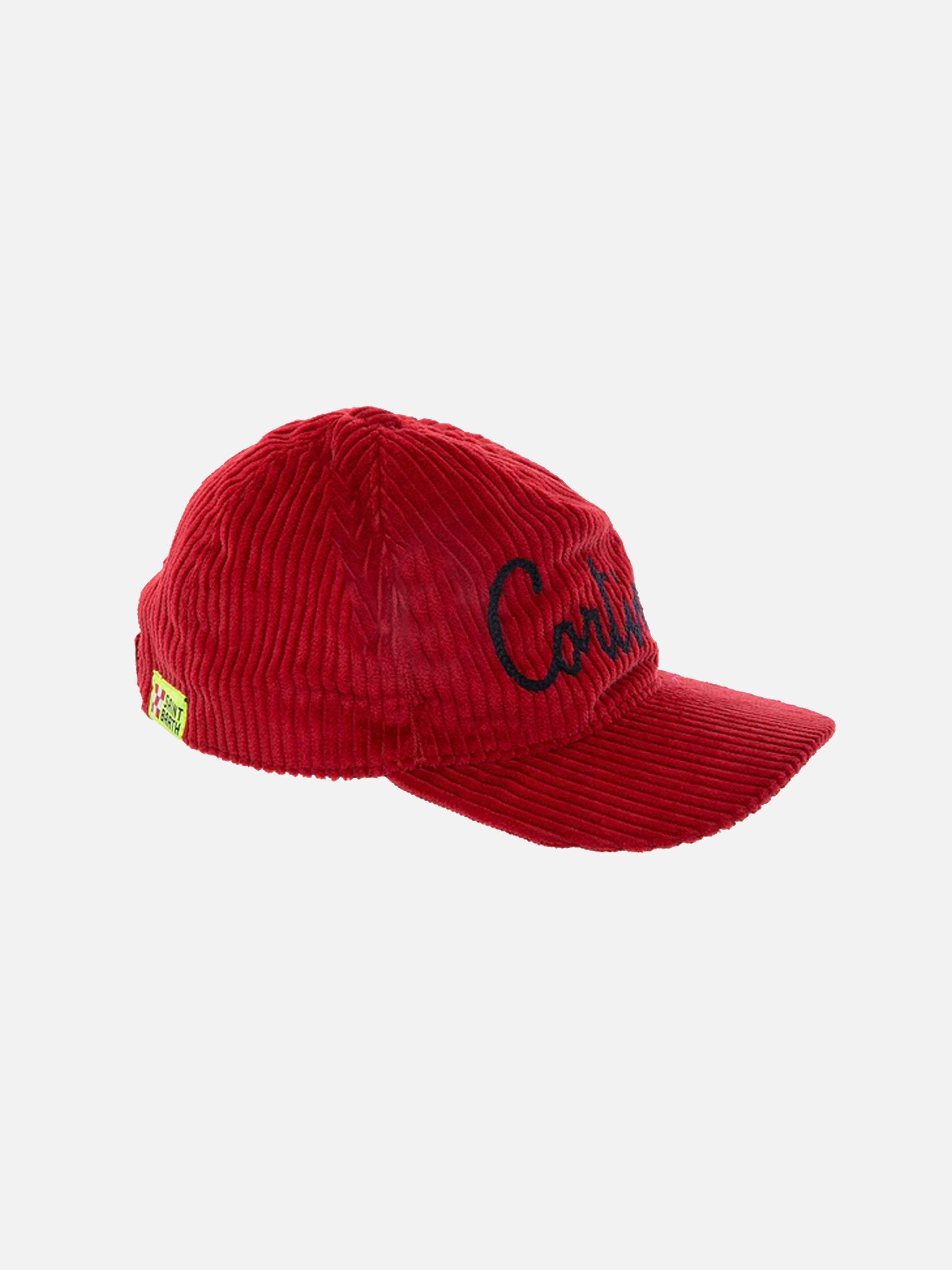mc2-saint-barth-berretto-da-baseball-cortina-in-velluto-rosso image 3