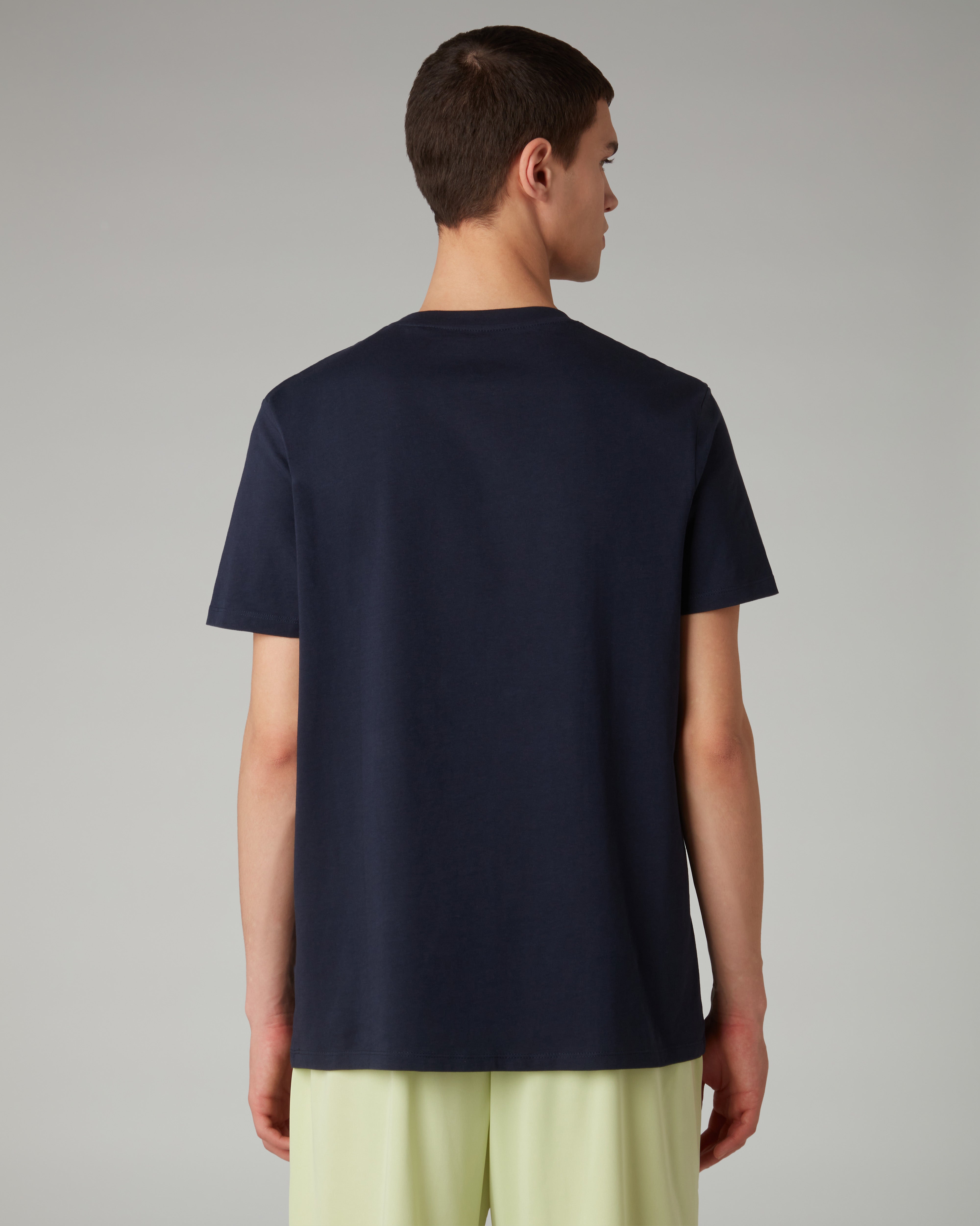 australian-ripple-court-t-shirt-uomo-blu-navy-maglia-tennis image 3