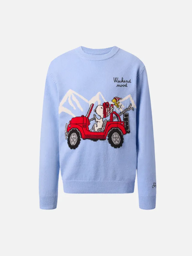 mc2-saint-barth-douglas-light-girocollo-bambino-in-misto-cashmere-snoopy-peanuts image 1
