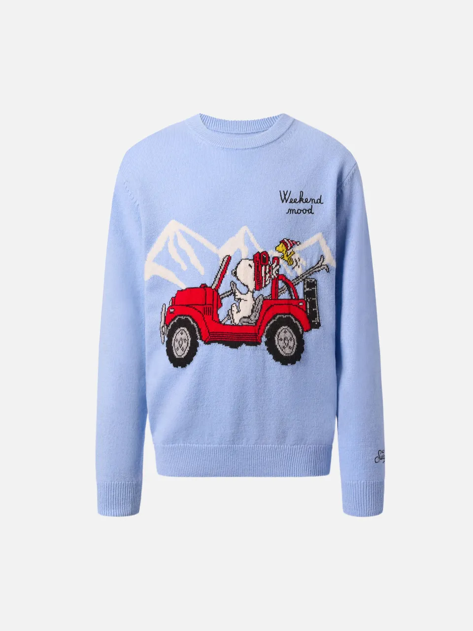 mc2-saint-barth-douglas-light-girocollo-bambino-in-misto-cashmere-snoopy-peanuts image 1