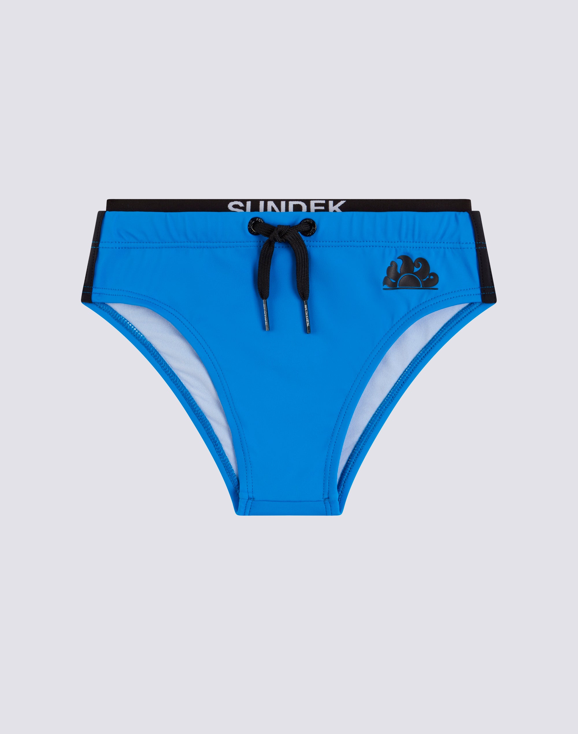 sundek-slip-mare-bambino-con-banda-elastica-logo-in-nylon-econyl image 1