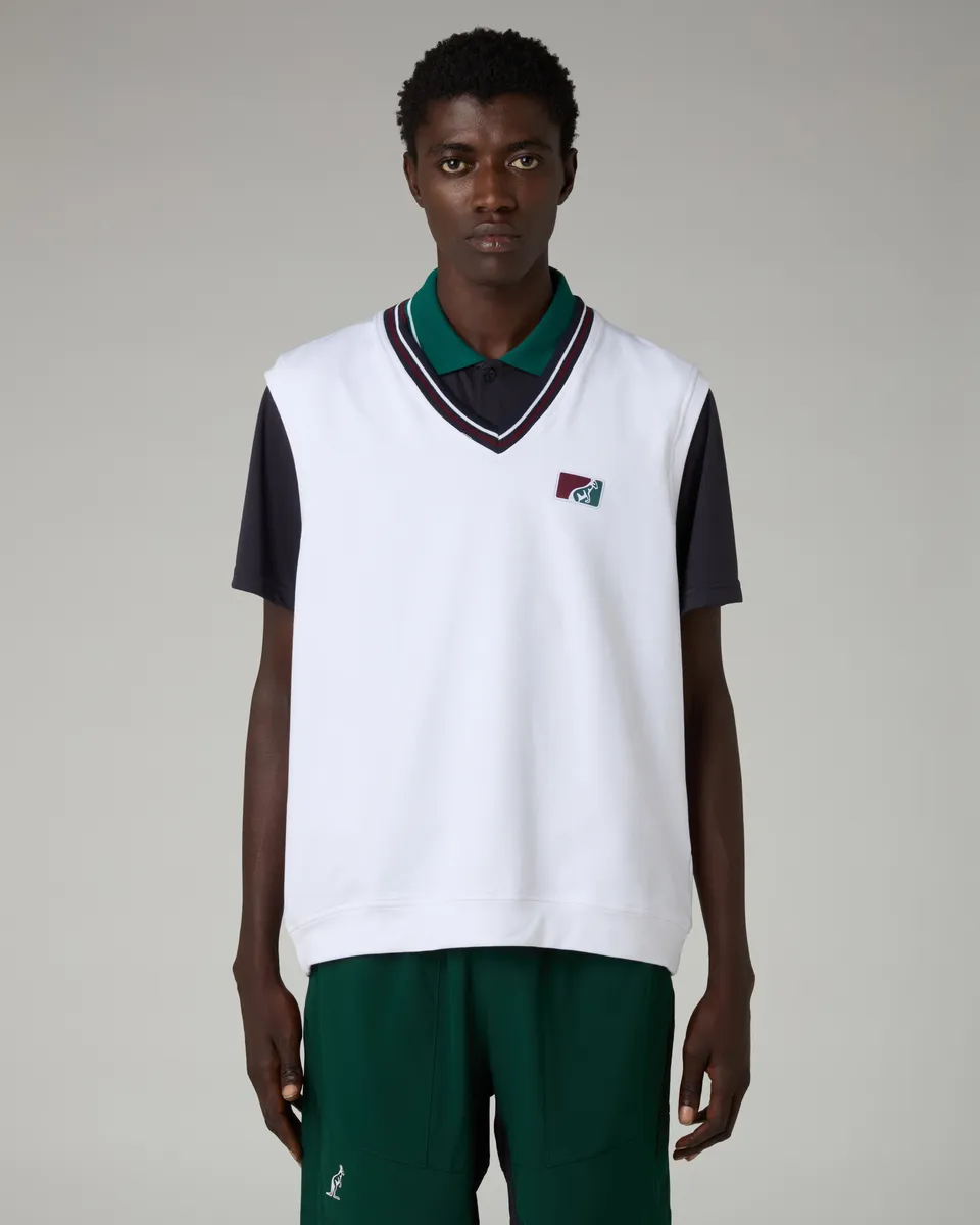australian-classic-gilet-gilet-in-felpa-uomo-bianco-made-in-italy image 1