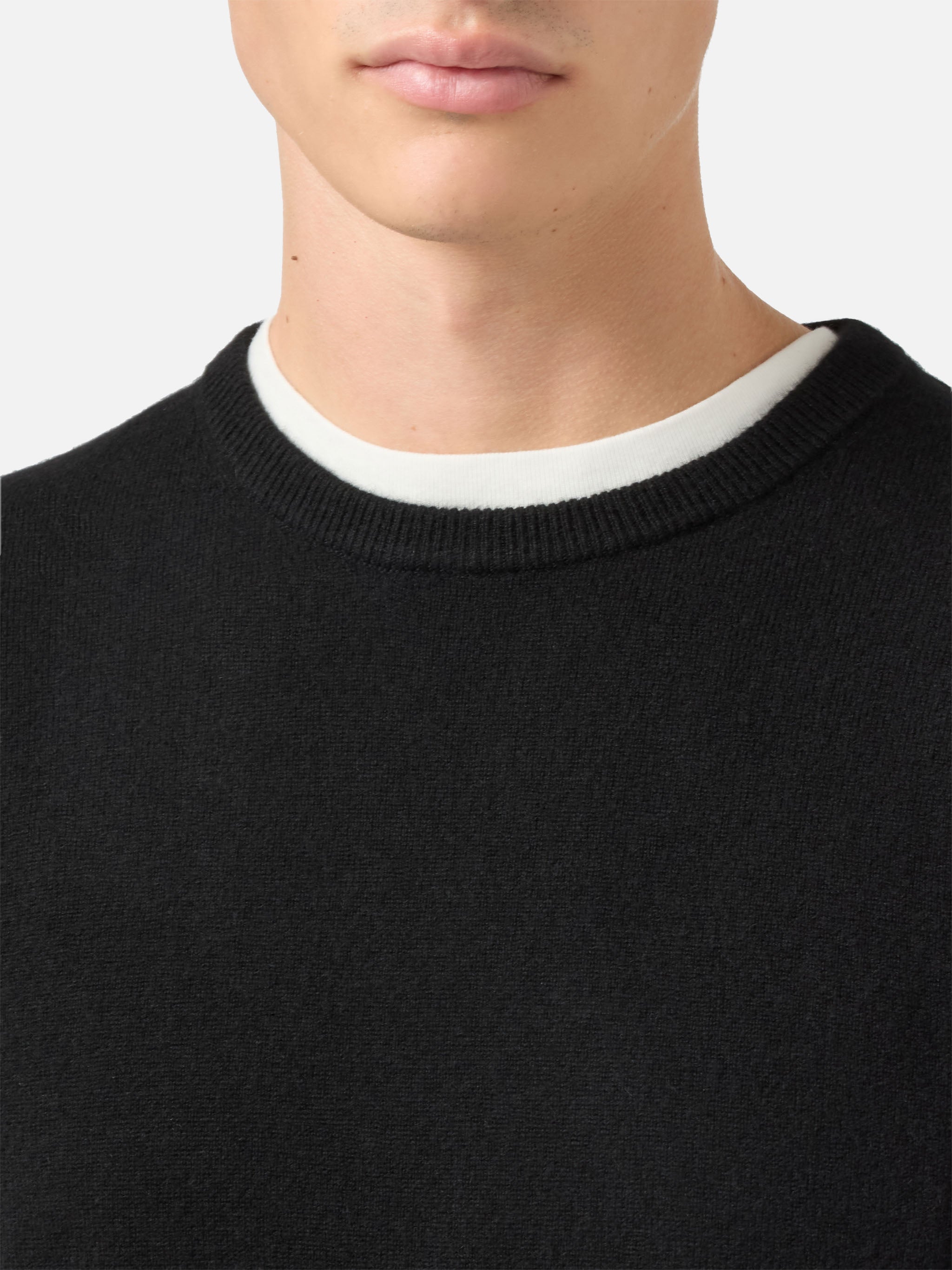 mc2-saint-barth-regent-maglione-uomo-100-cashmere-nero image 2