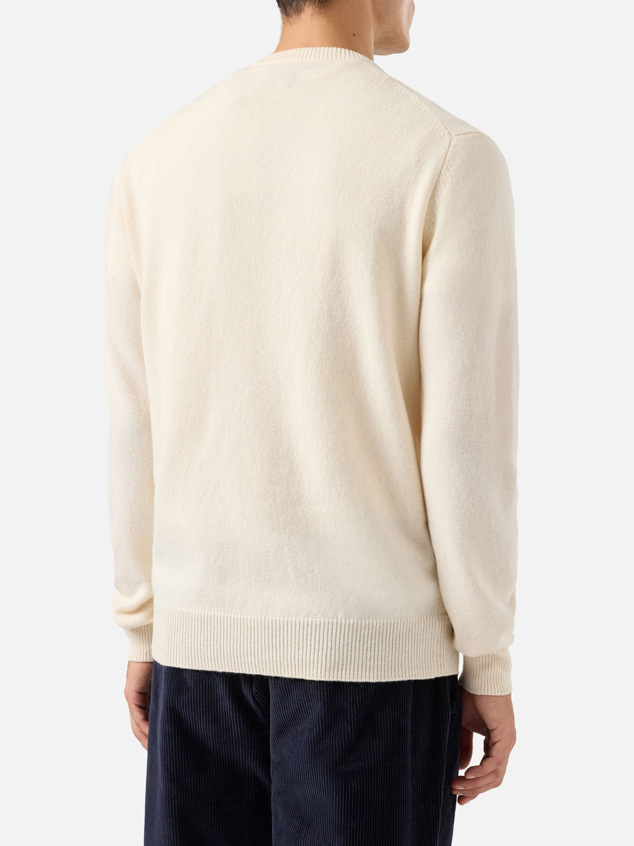 mc2-saint-barth-maglione-regent-girocollo-uomo-in-100-lambswool-bianco image 3