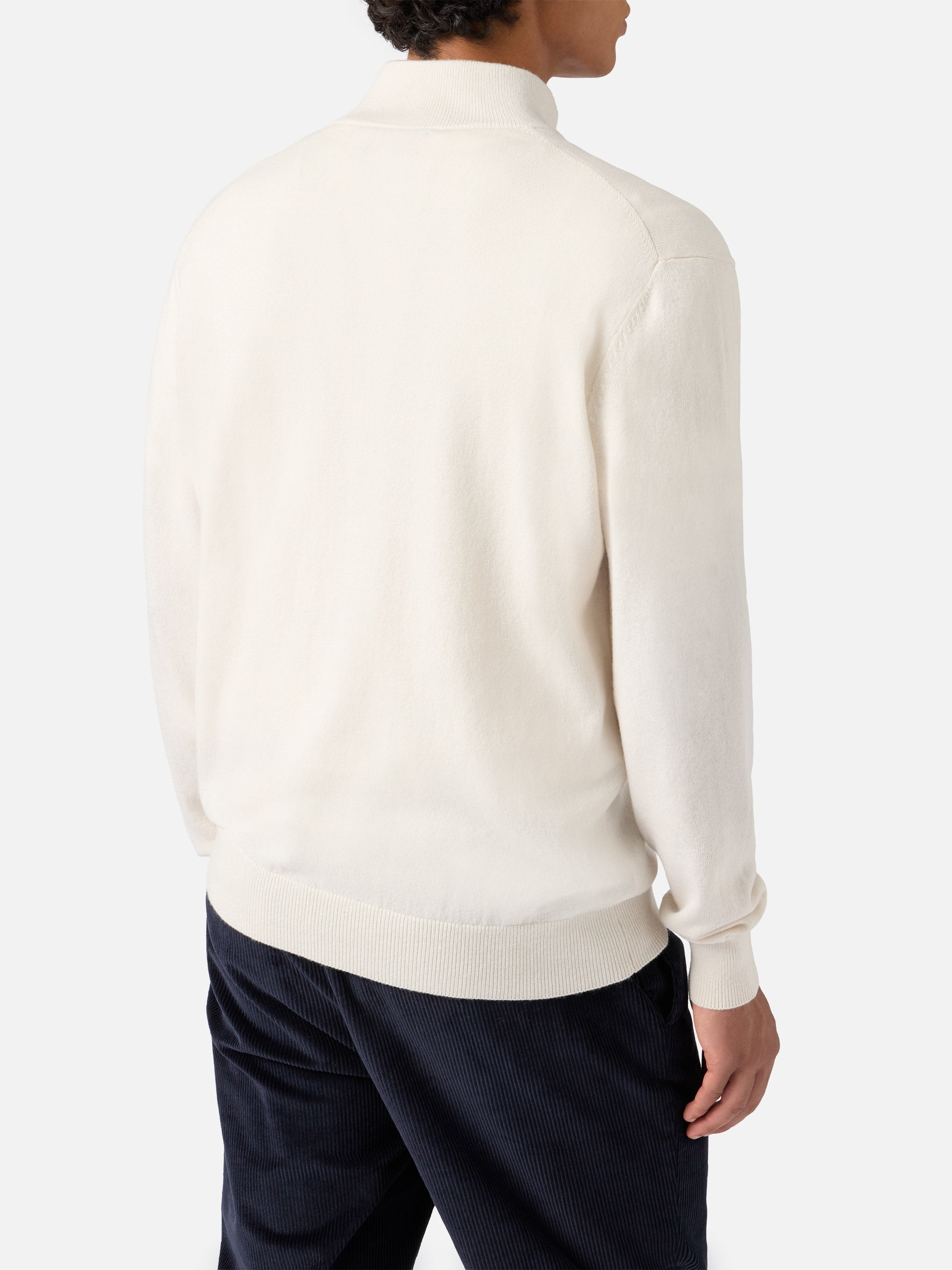 mc2-saint-barth-maglione-mezzocollo-con-zip-in-lana-merino-e-cashmere-bianco image 3