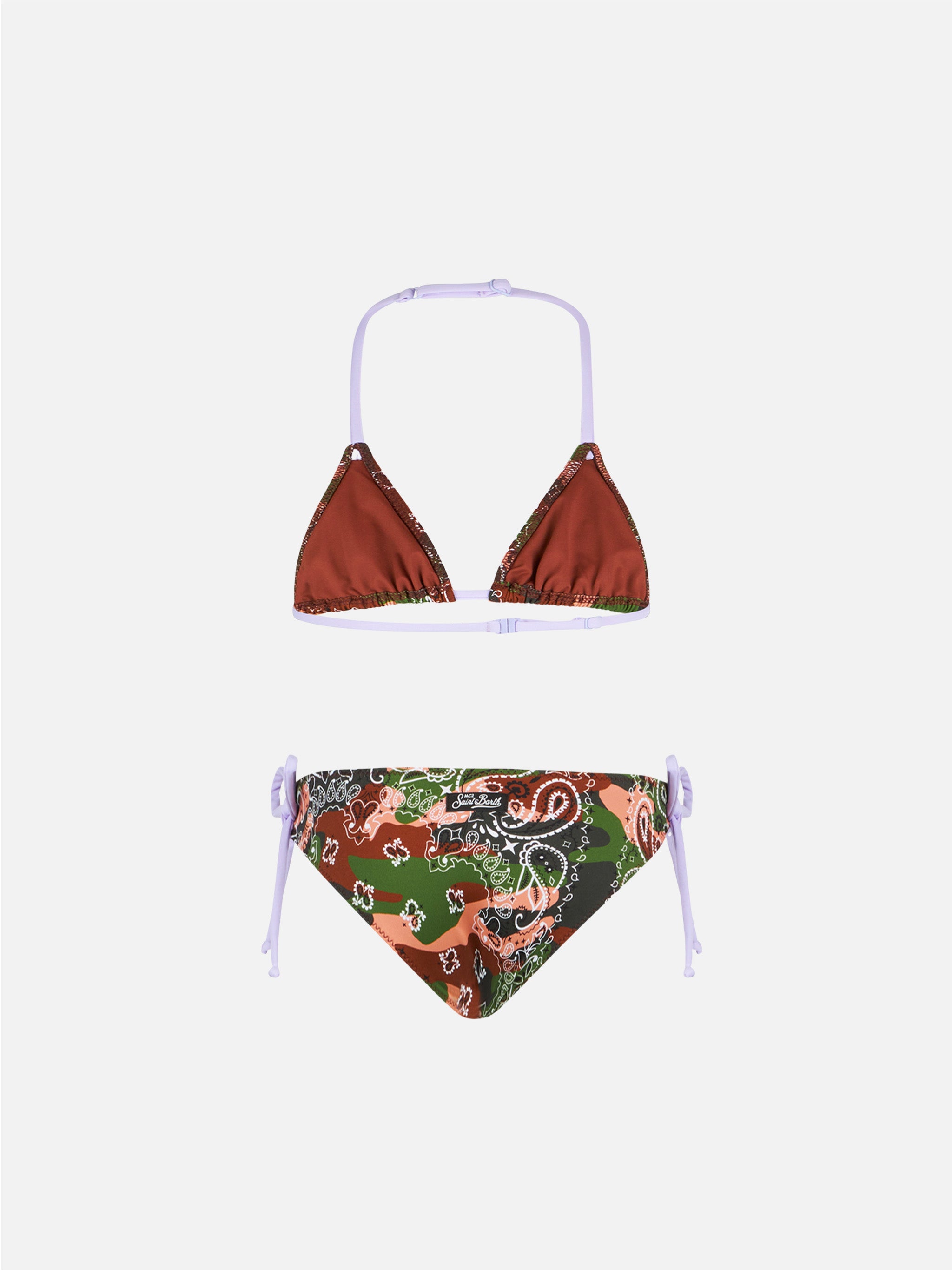 mc2-saint-barth-bikini-bambina-a-triangolo-stampa-bandana-mimetica image 2