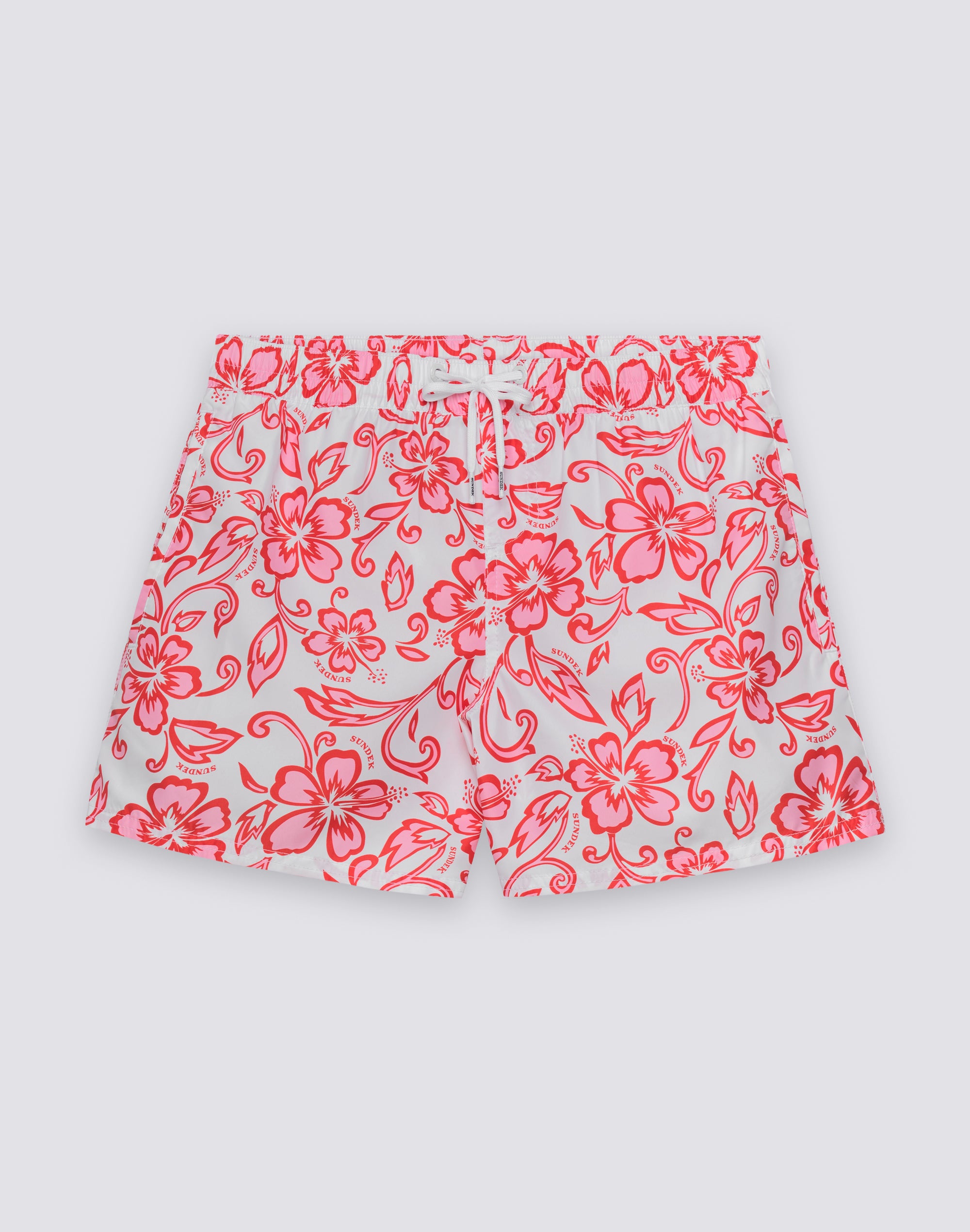 sundek-coast-w539bdrt323-pantaloncino-mare-donna-repreve-stampa-hibiscus-sk23 image 2