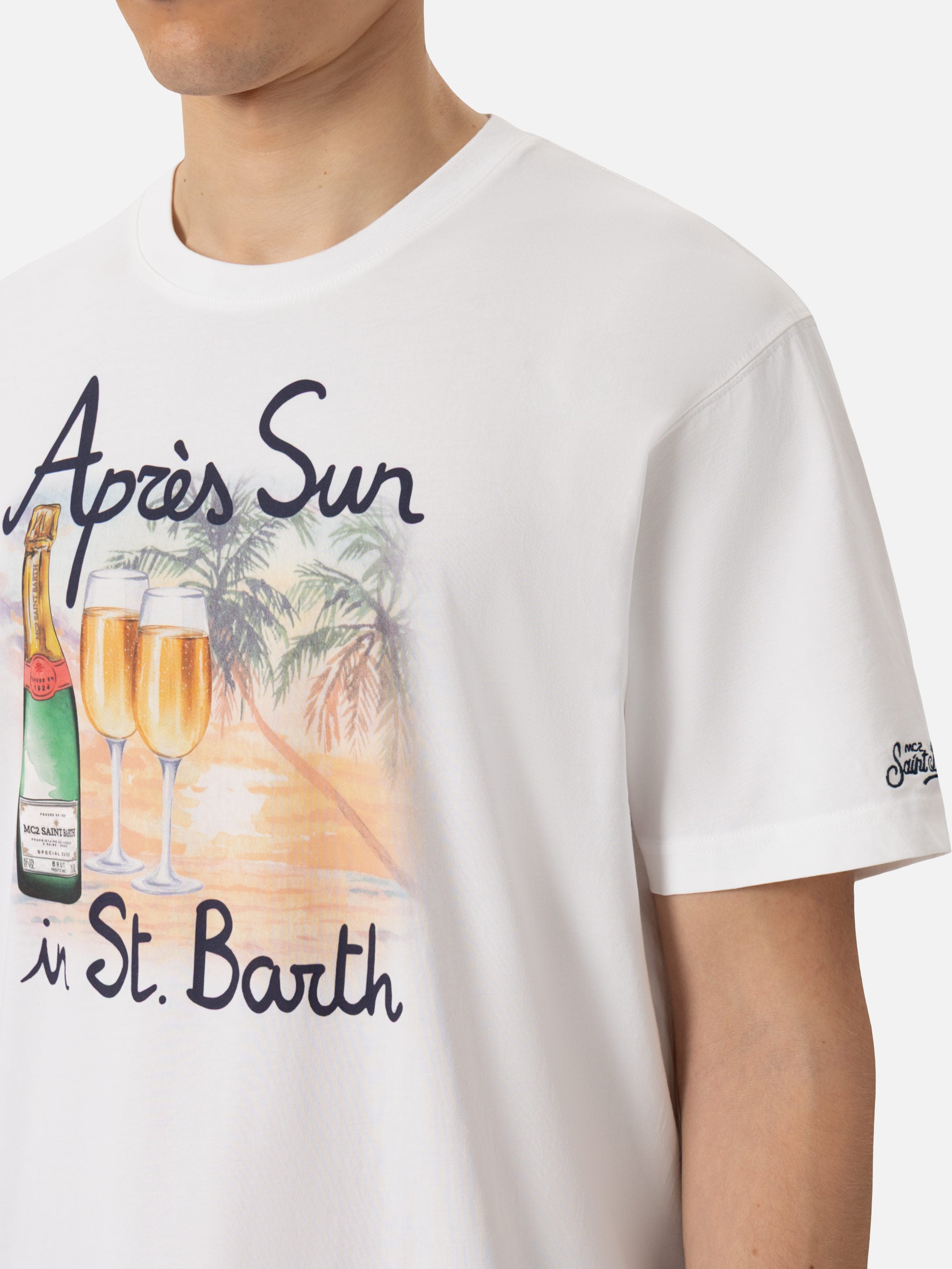 mc2-saint-barth-man-t-shirt-cotone-bianca-stampa-apr-s-sun-in-st-barth-uomo image 2
