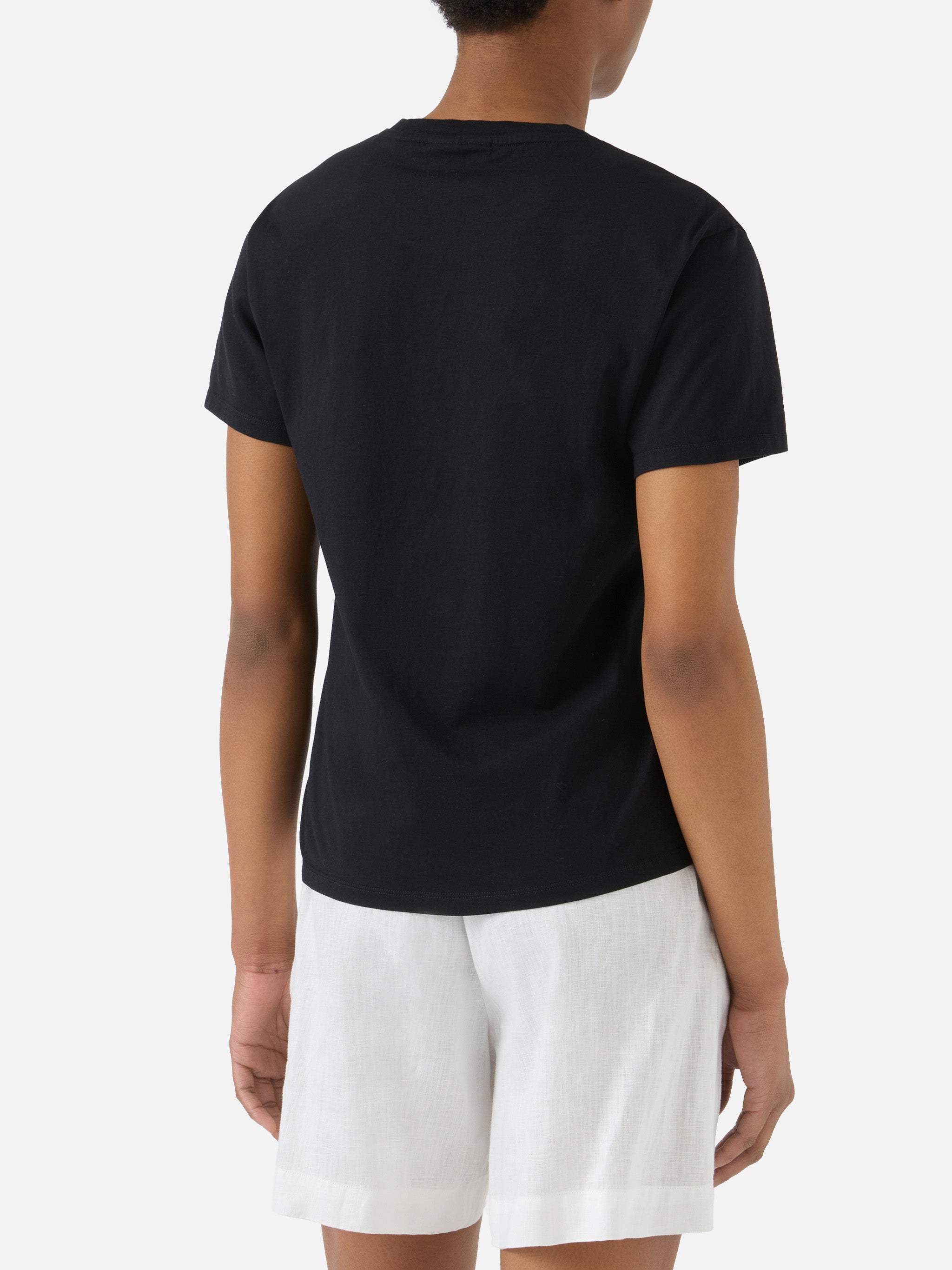 mc2-saint-barth-emilie-t-shirt-donna-nera-con-logo-in-strass image 4