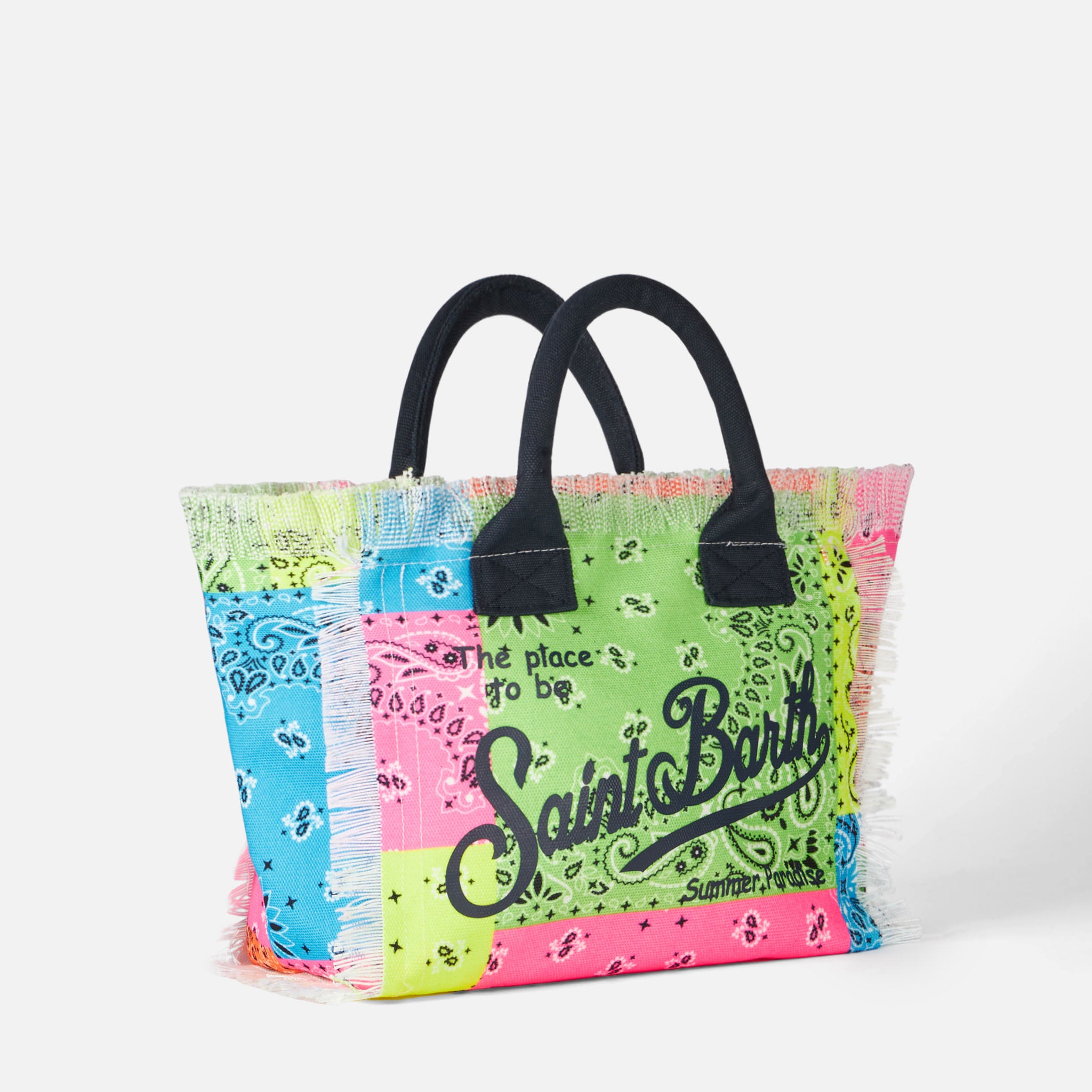 mc2-saint-barth-colette-borsa-in-canvas-stampa-bandana-fluo-multicolore image 3