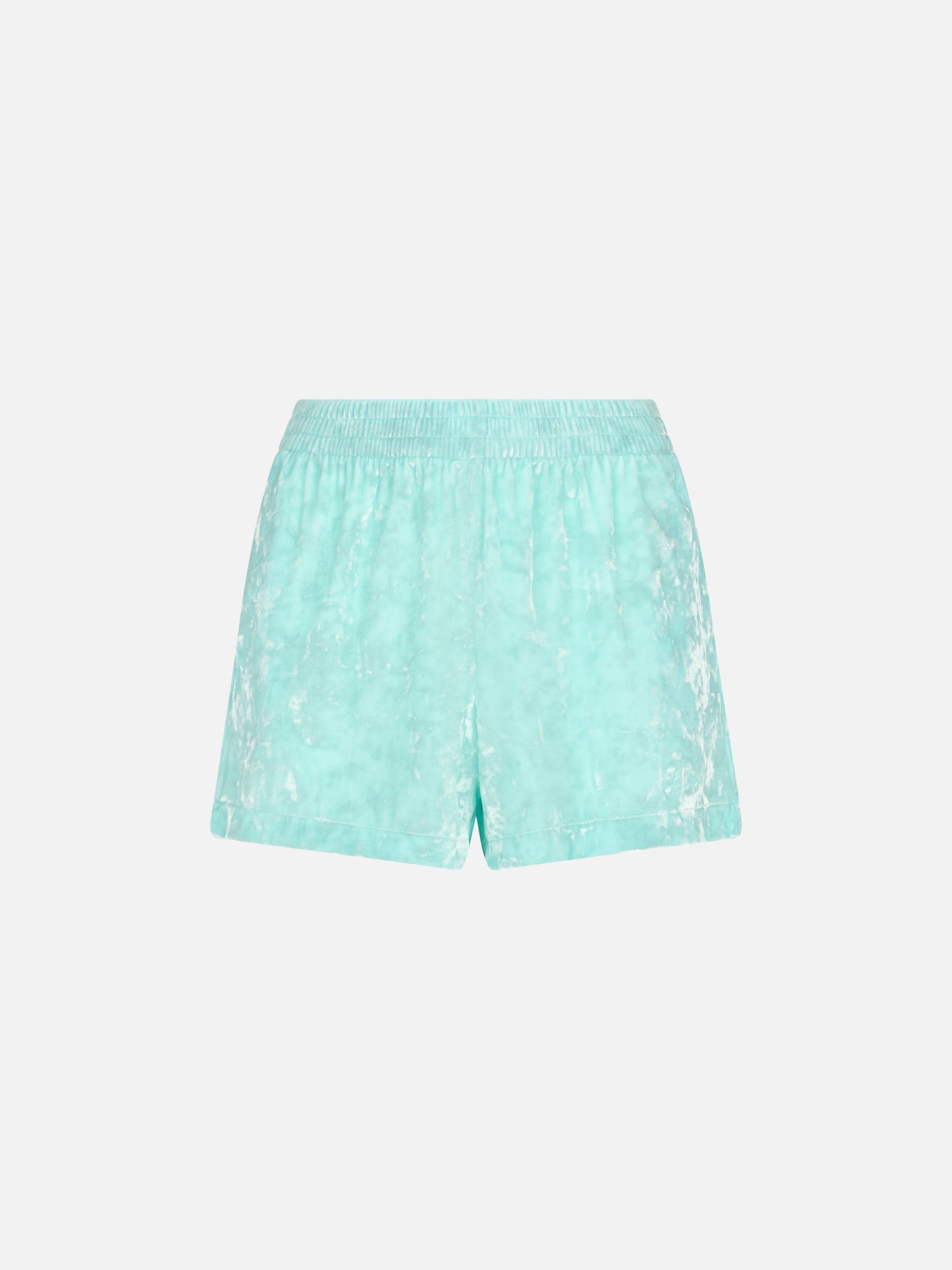 mc2-saint-barth-cate-shorts-donna-in-ciniglia-verde-acqua image 4